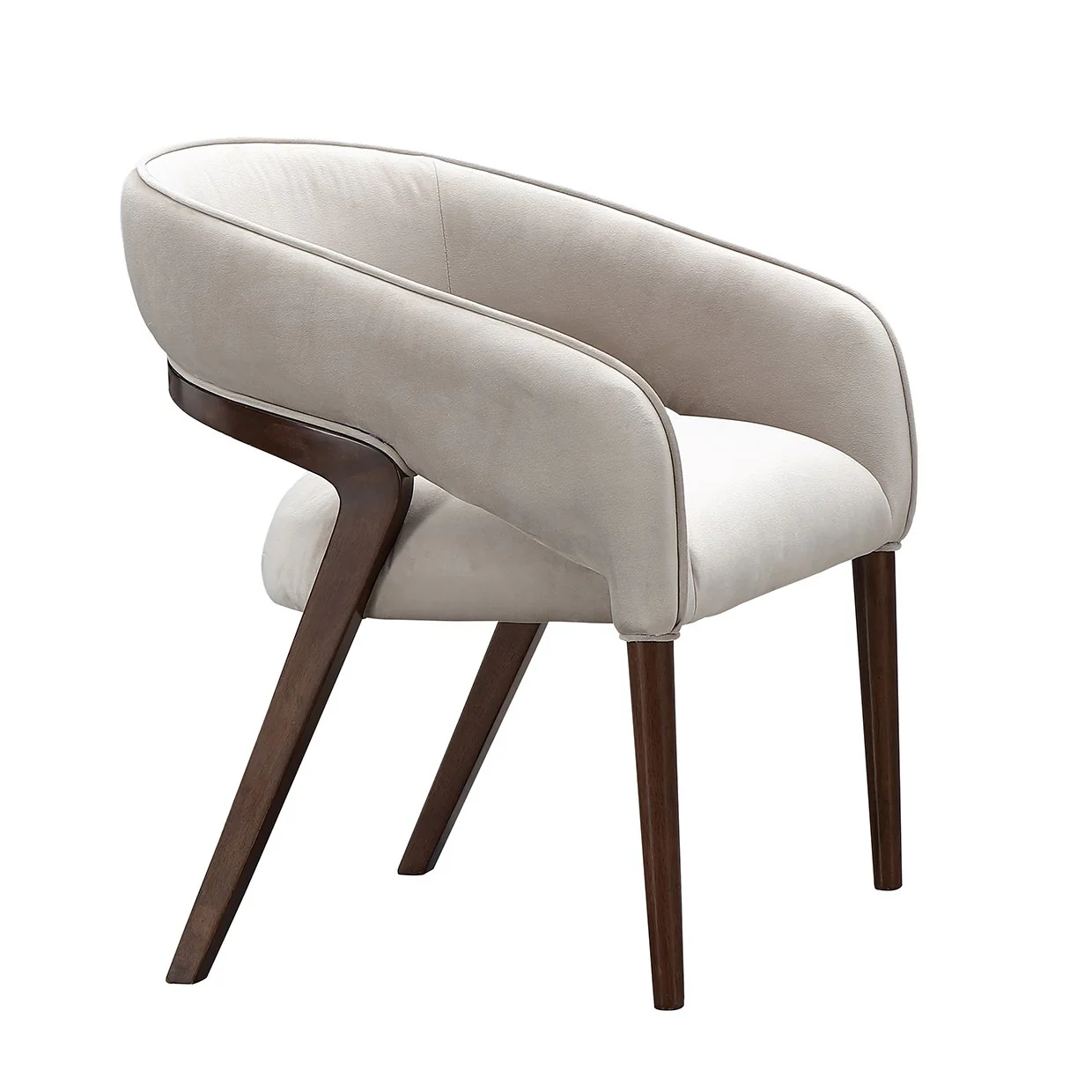 Houston Vanity Chair - Porcini/Walnut - Image 2