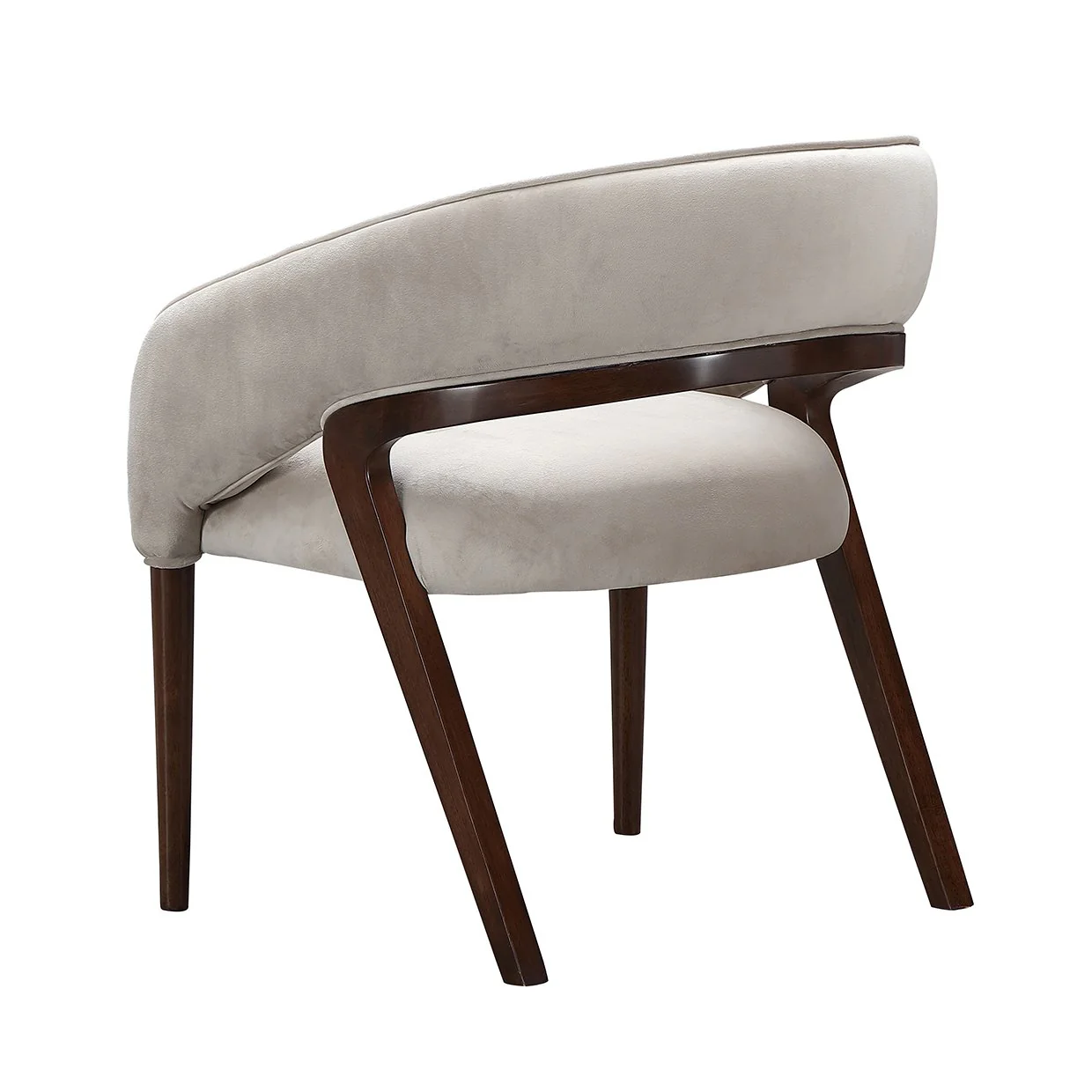 Houston Vanity Chair - Porcini/Walnut - Image 3
