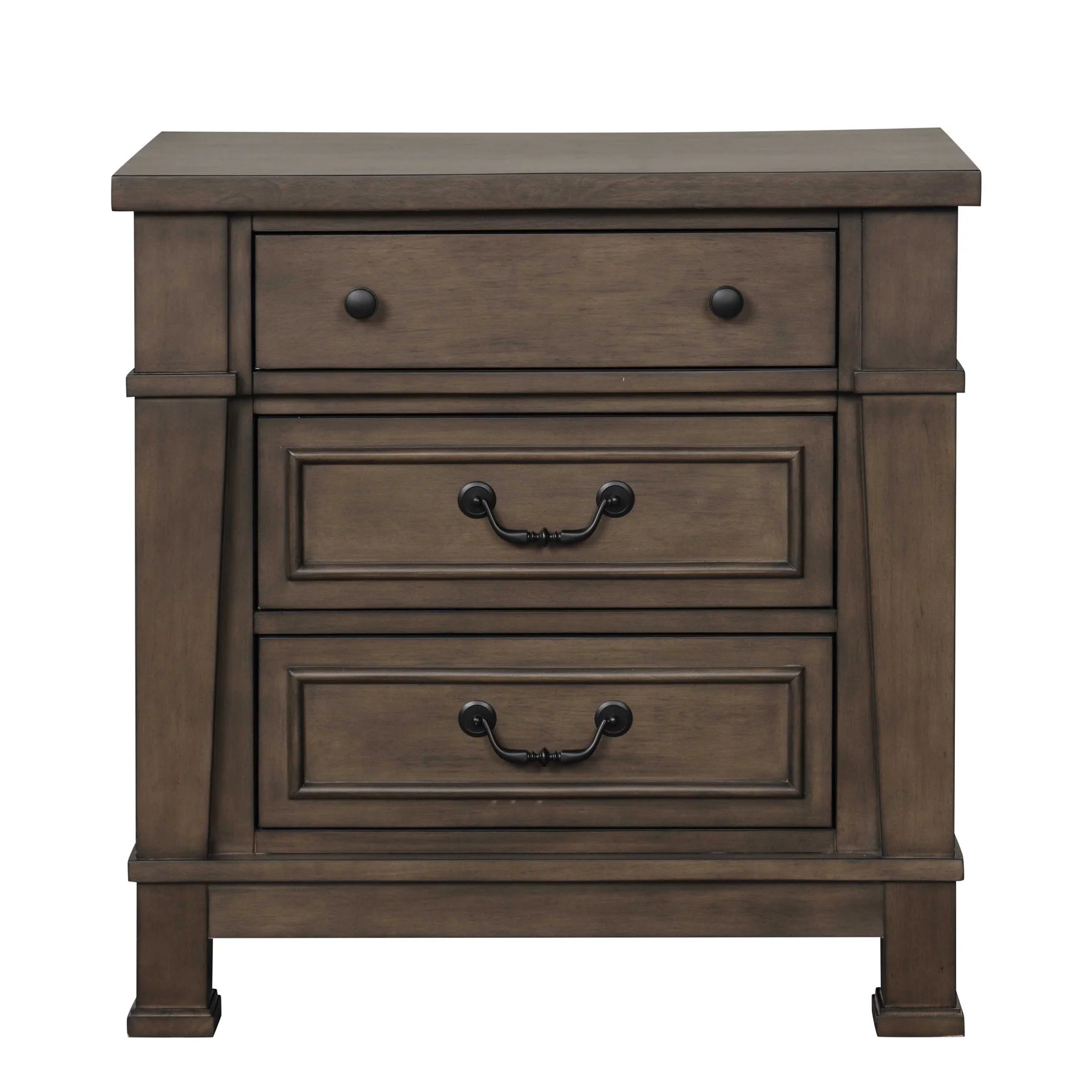 Huddersfield Nightstand W/ USB, Dark Walnut - Image 4