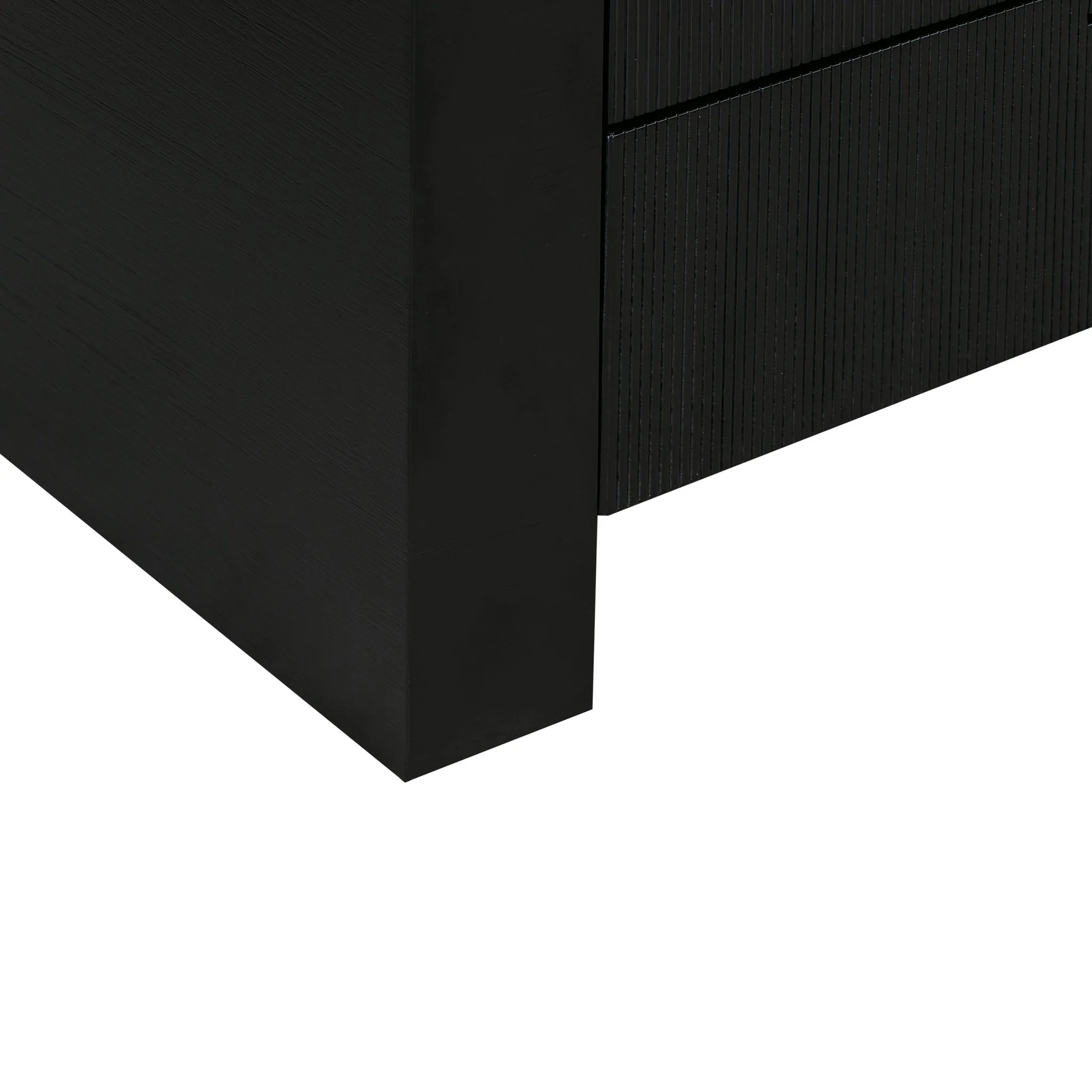 Hump 6 Drawer Black Dresser - Image 8
