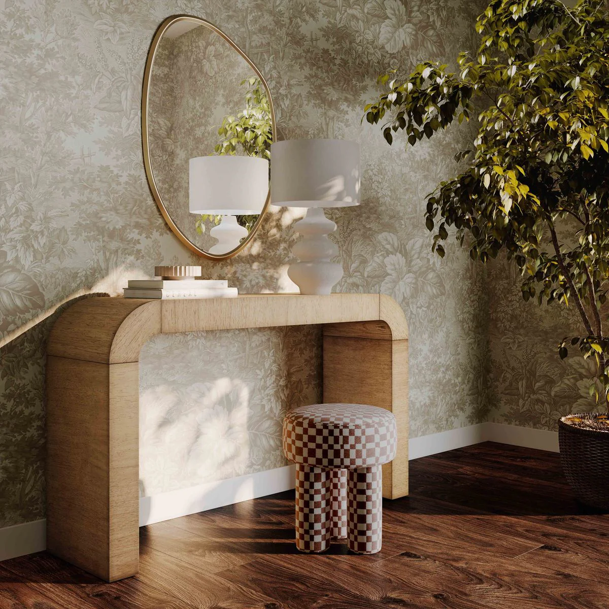 Hump Natural Console Table - Image 2