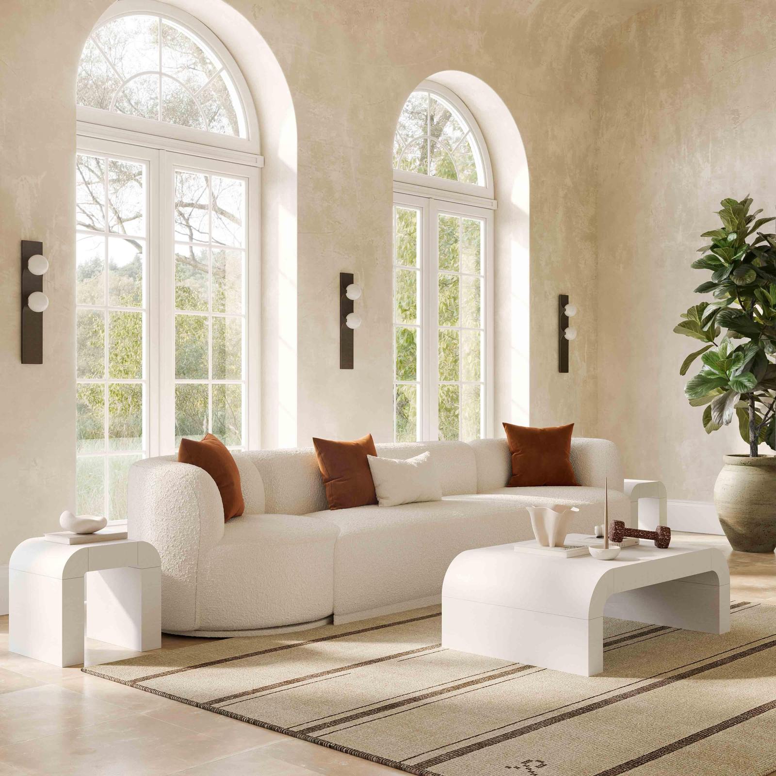 Hump White Coffee Table - Image 2