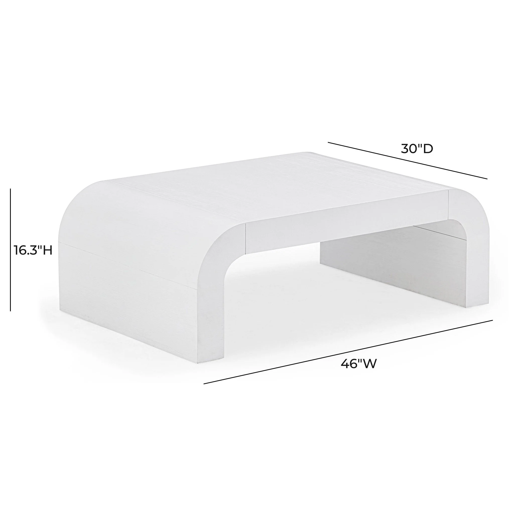 Hump White Coffee Table - Image 5