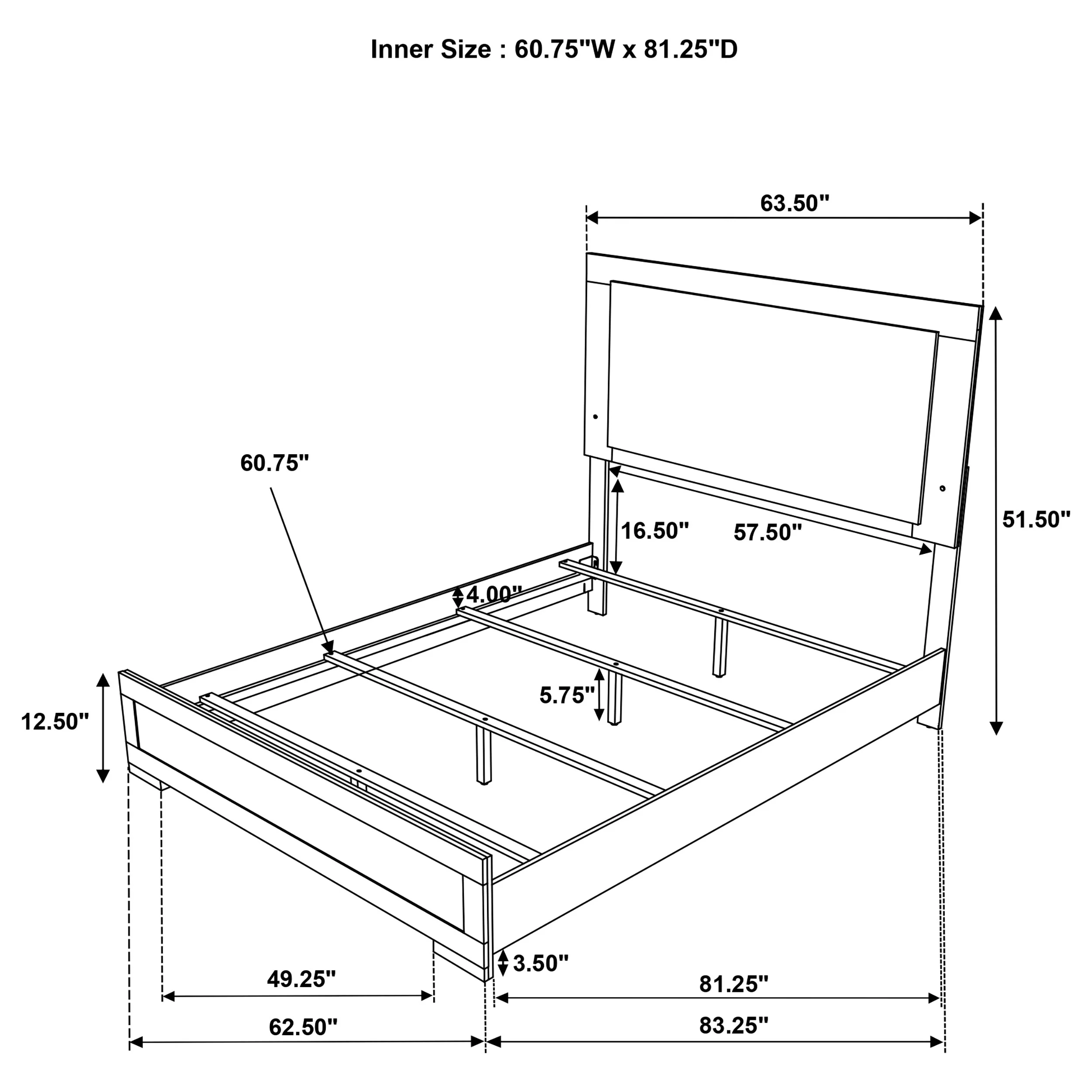 Hyland Panel Bed with LED Lighting - Image 9