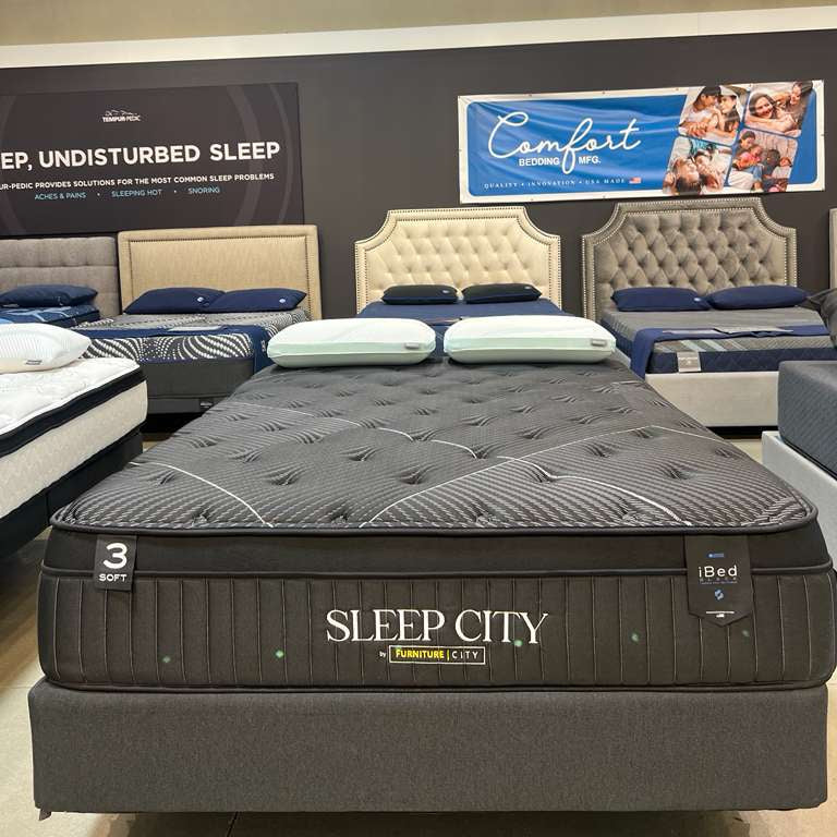 iBed Black Luxury Cool Gel Mattress - Image 3