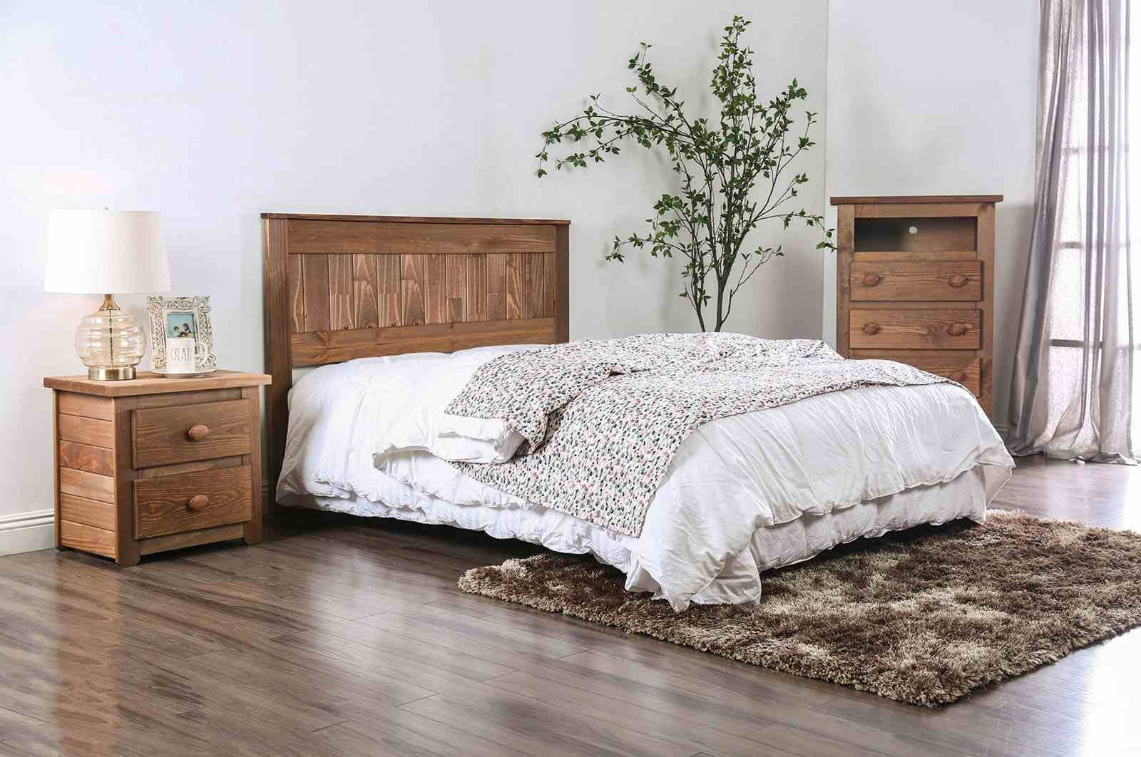 Ila Twin Headboard, Mahogany - Image 2