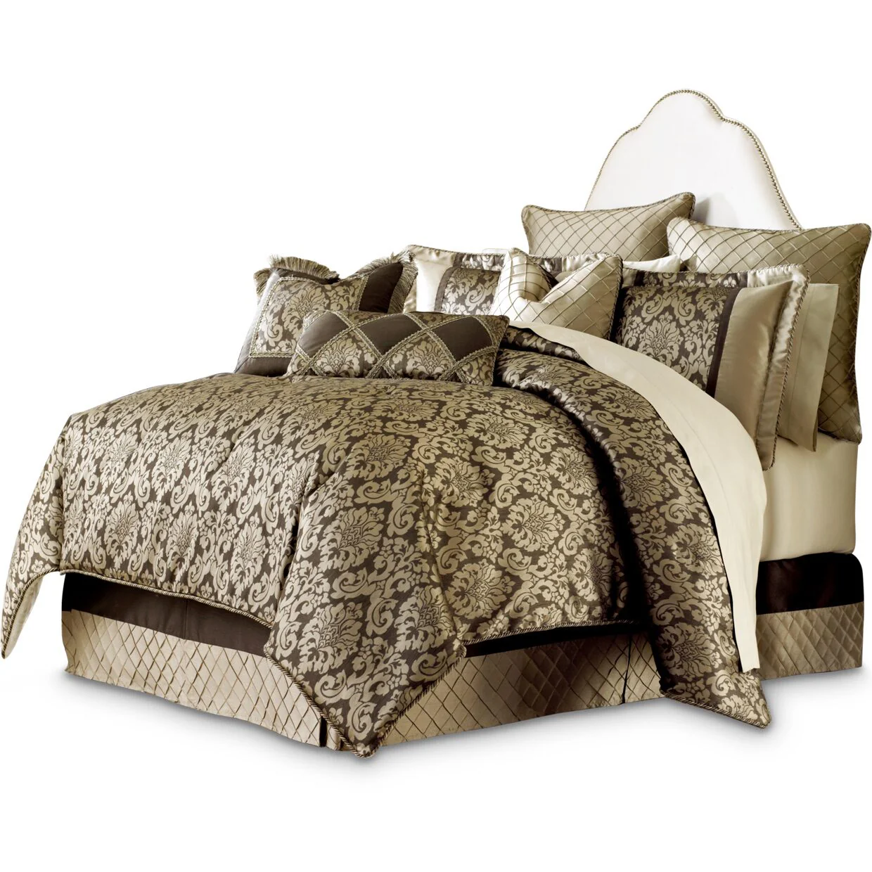 Imperial 10-Piece King Comforter Set - Bronze - Image 2