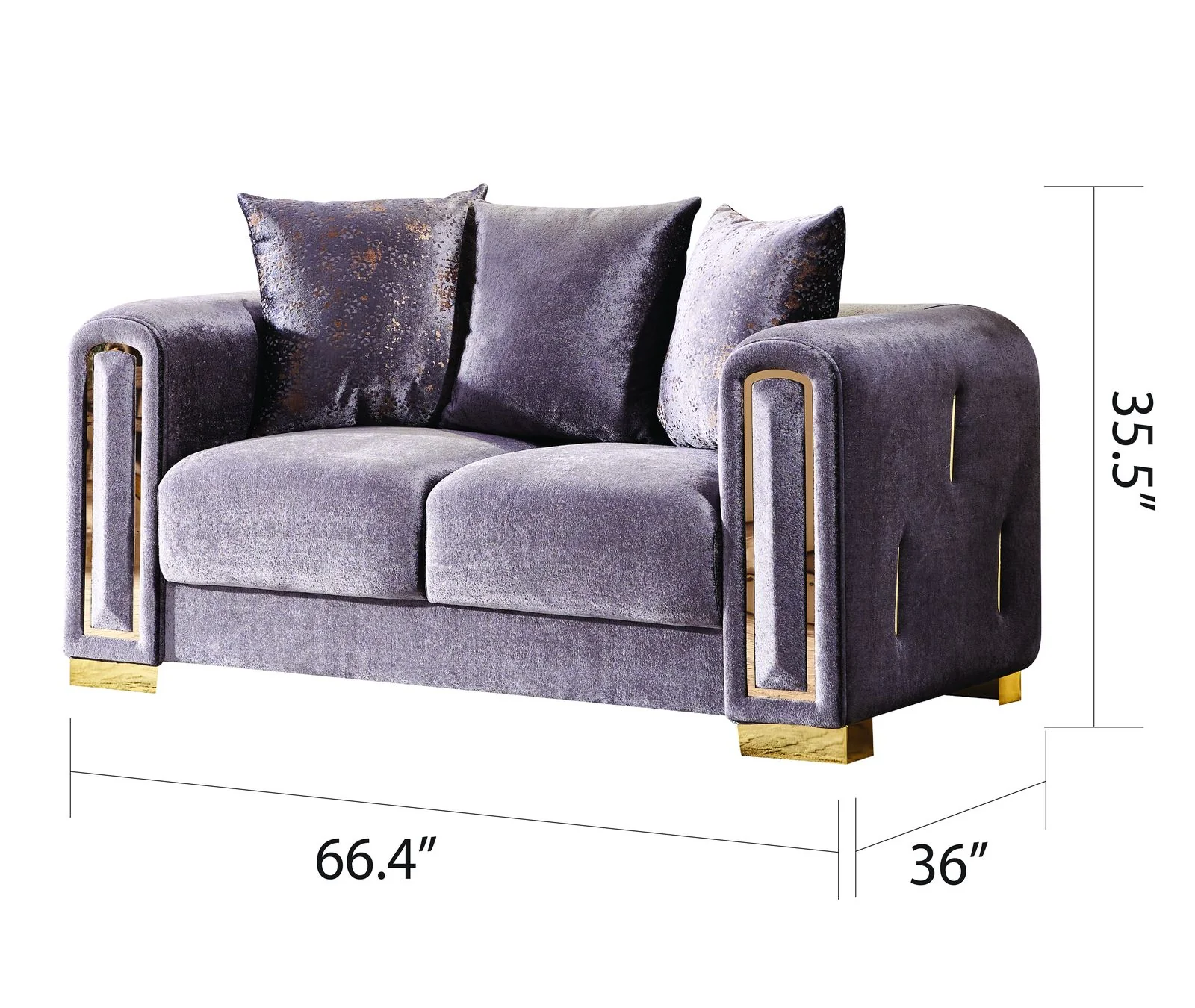 Impreza 2PC Living Room Set Silver - Image 5