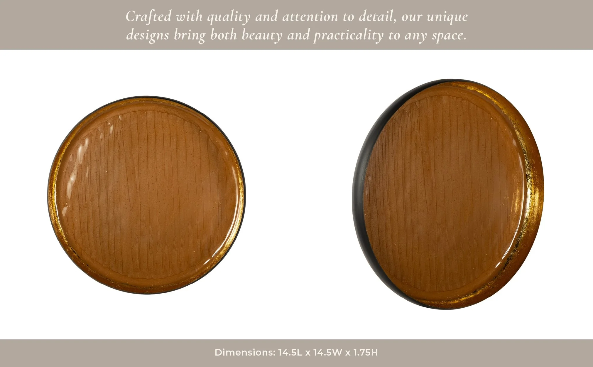 Iron,15",circle Wall Deco,oak - Image 11
