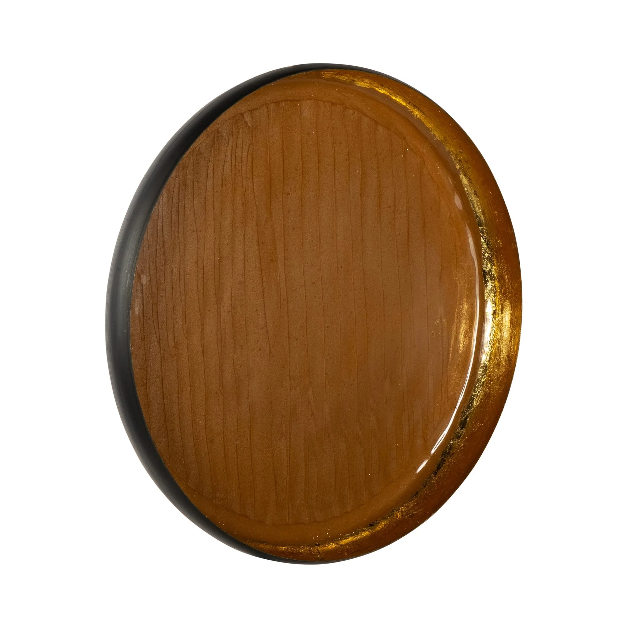 Iron,15",circle Wall Deco,oak - Image 2