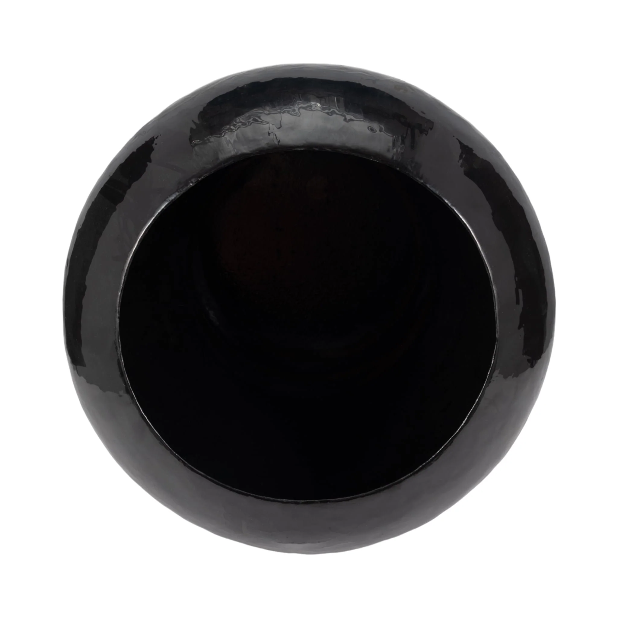 Iron,25"h,oval Stain Vase,black - Image 6