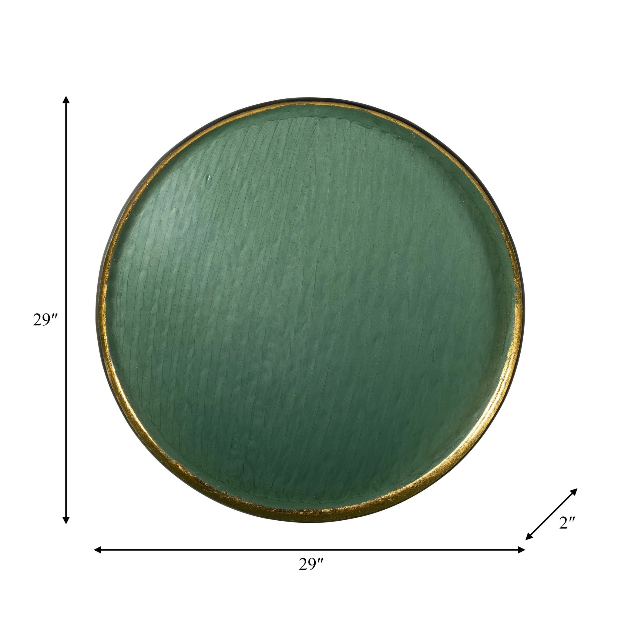 Iron, 29"circle Wall Deco,blue - Image 7