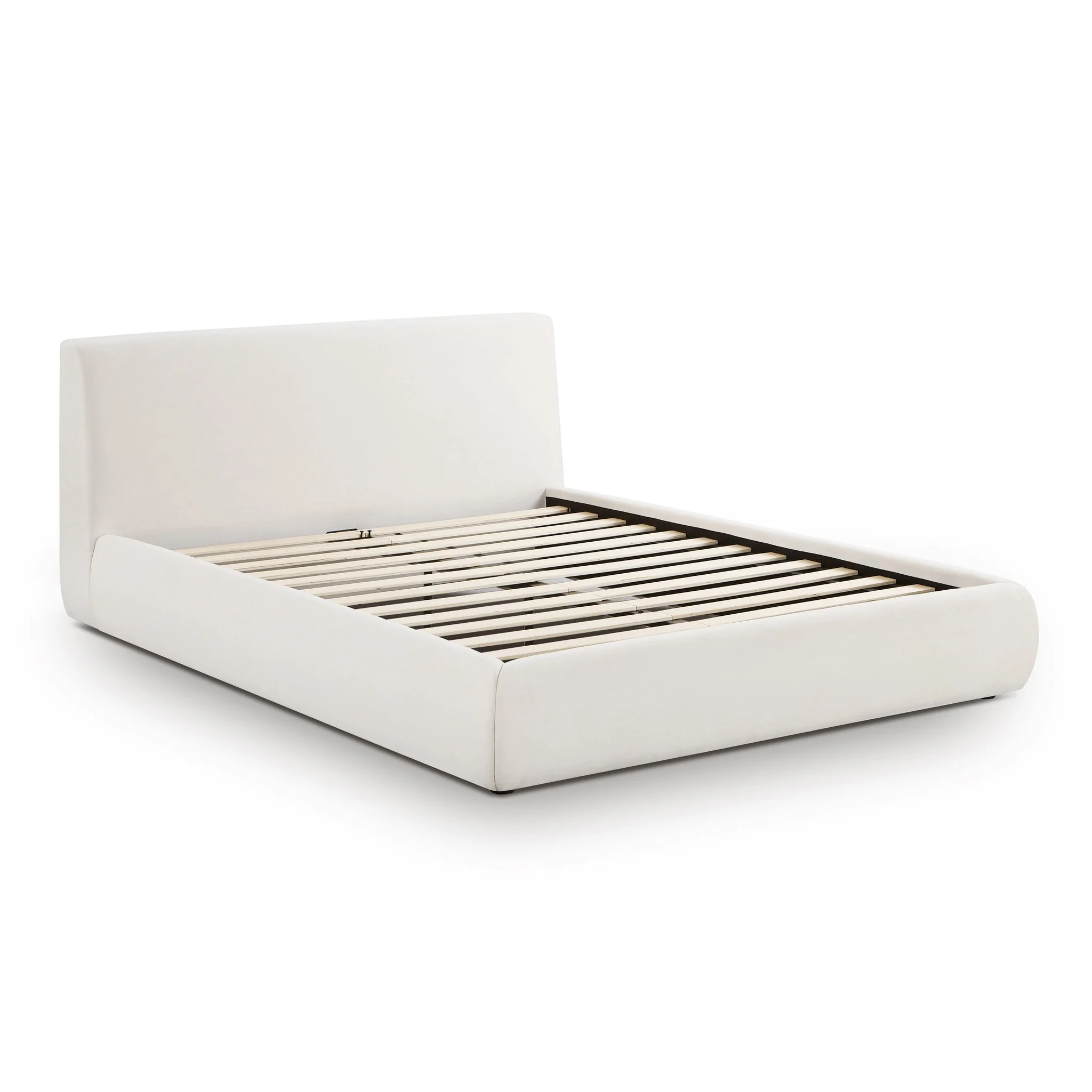 Isla Cream Upcycled Linen Queen Bed - Image 5