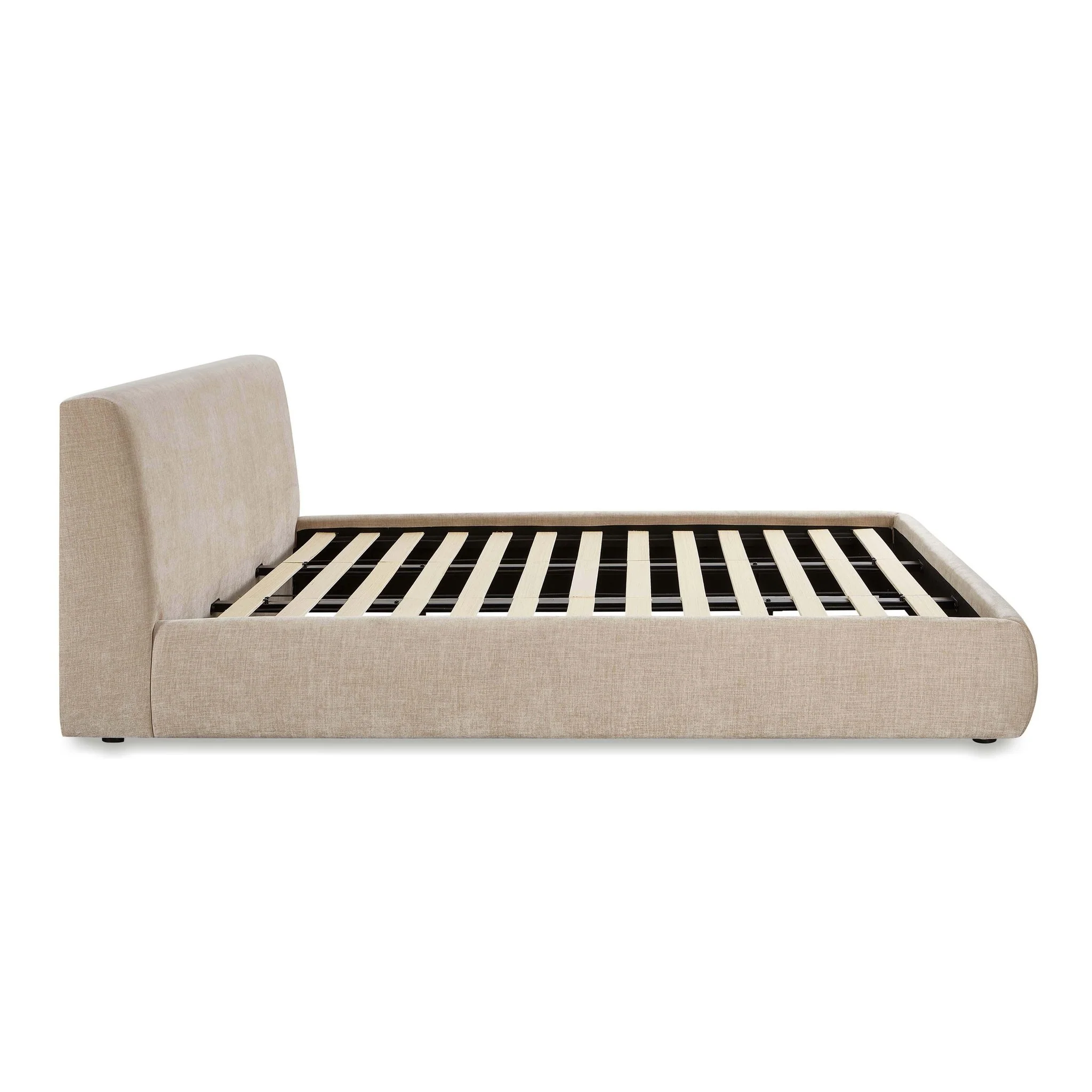 Isla Taupe Textured Velvet King Bed - Image 7