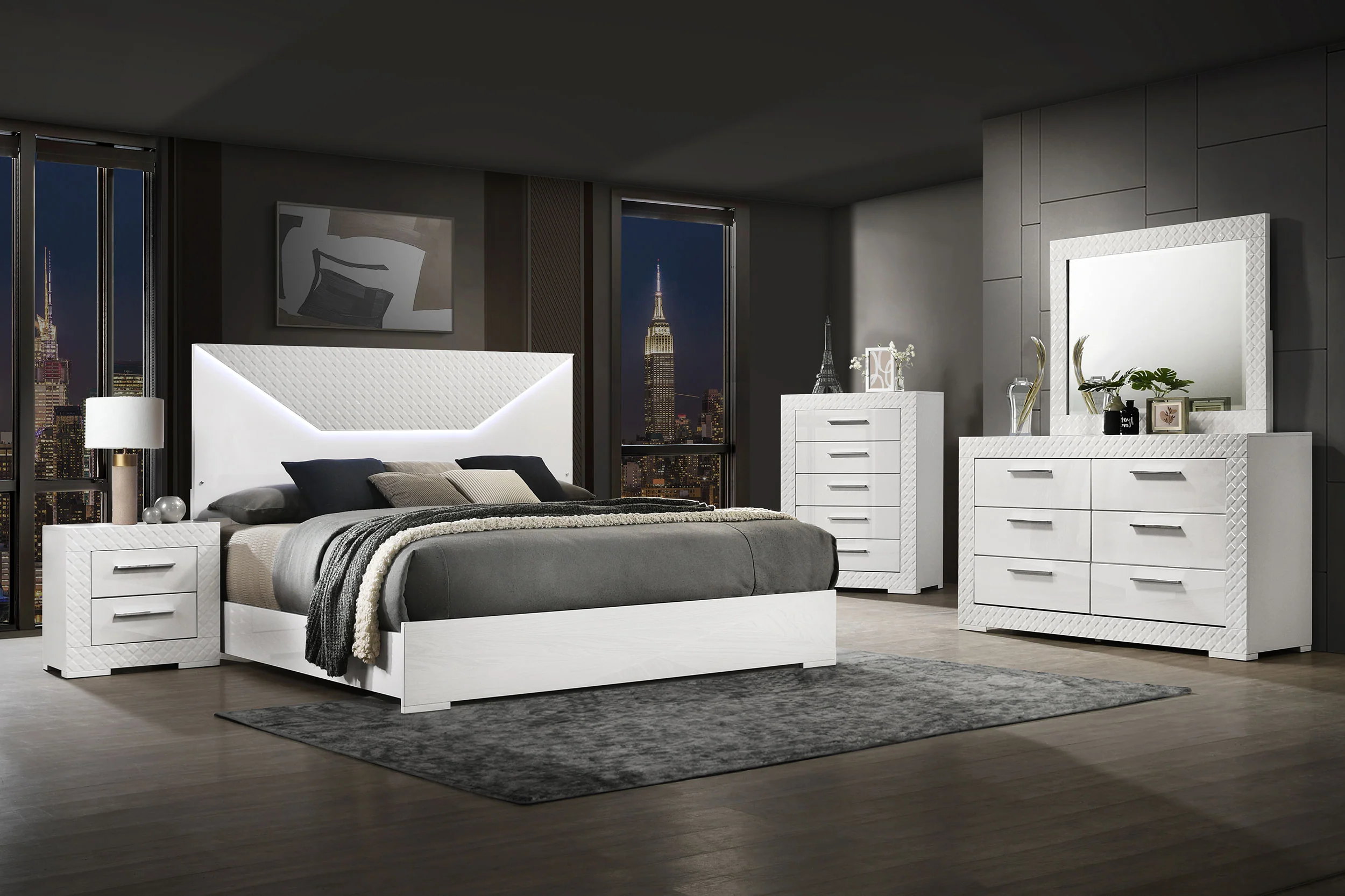 Ives Panel Bed with LED Lighting - Image 10