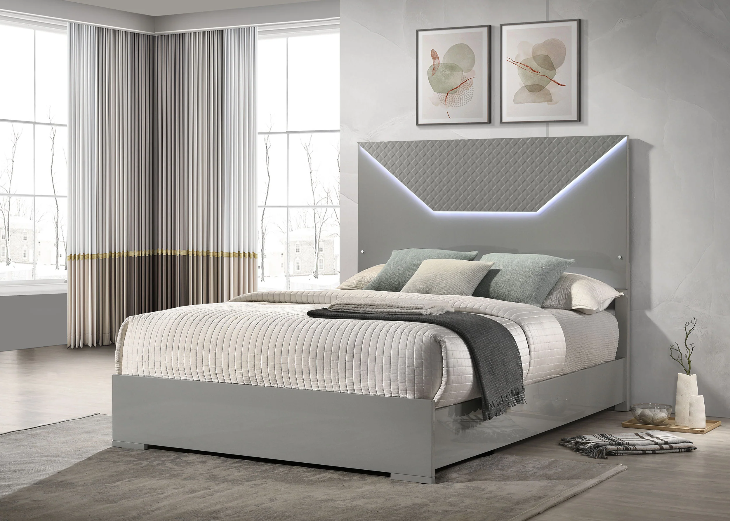 Ives Panel Bed with LED Lighting - Image 22