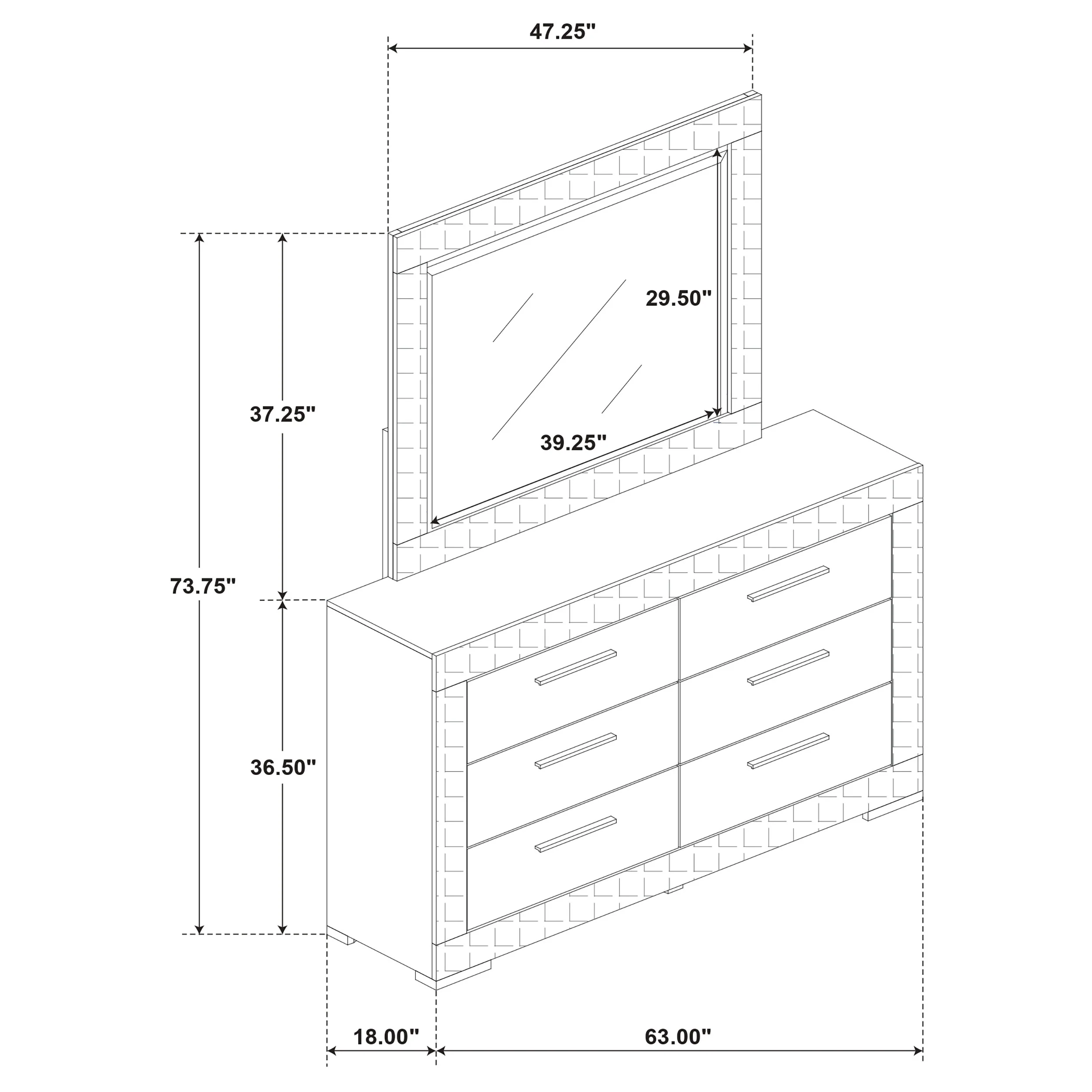 Ives Dresser with Mirror - Image 13