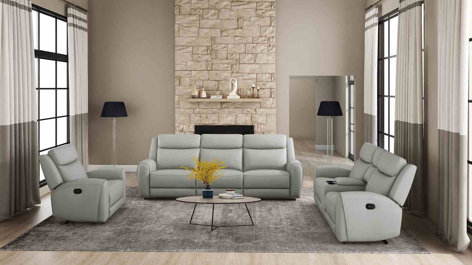 Jacobus Loveseat, Light Gray - Image 2
