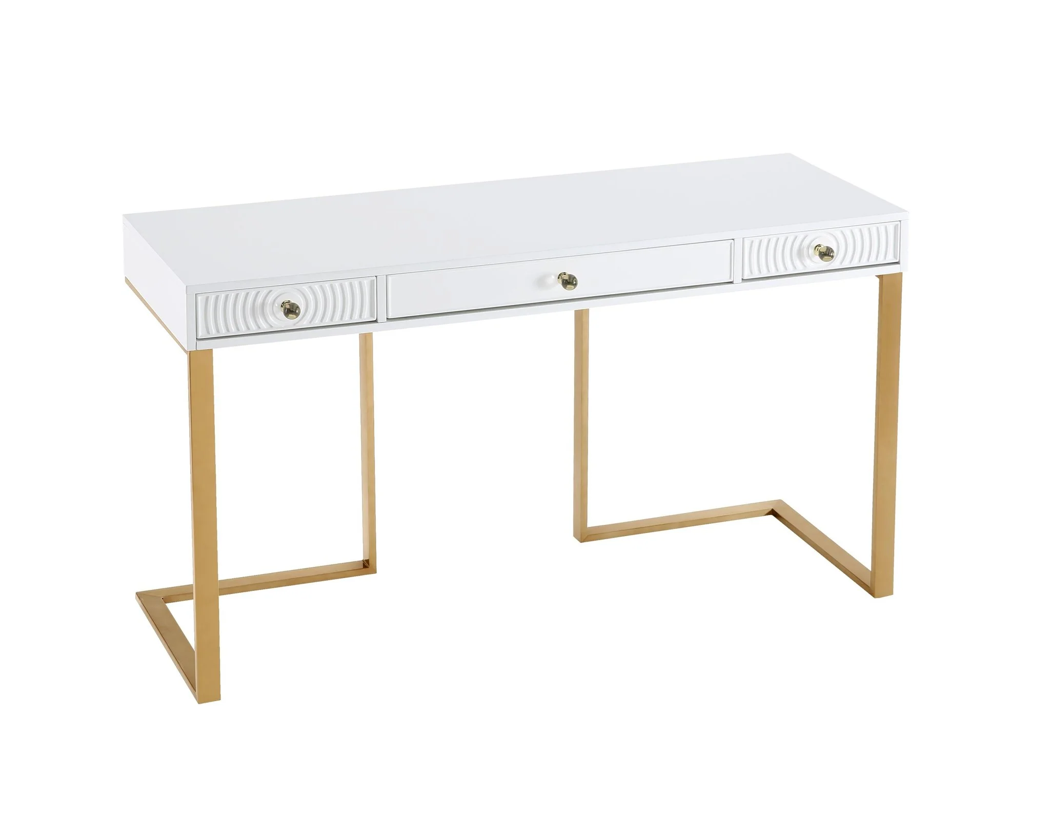 Janie White Lacquer Desk - Image 4