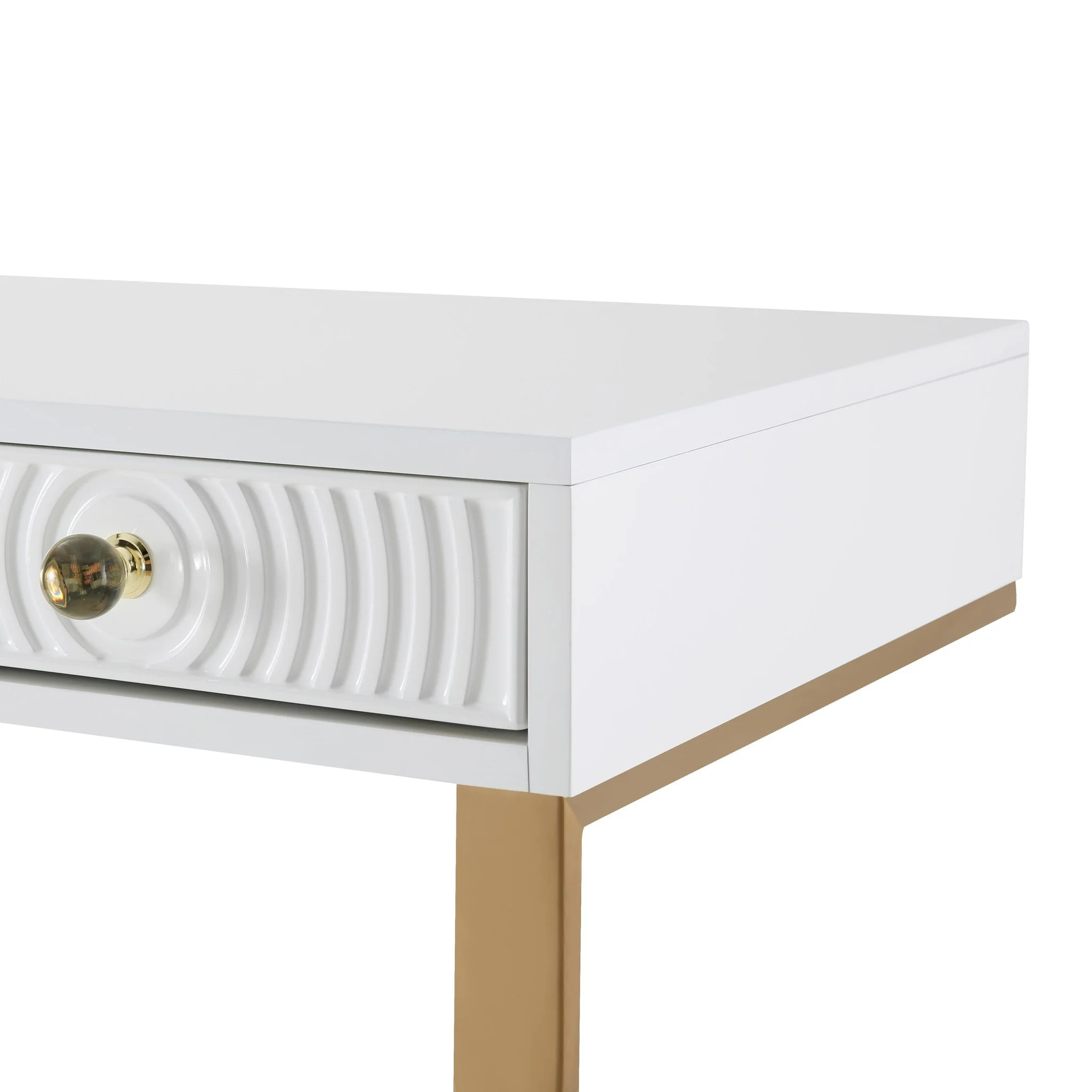 Janie White Lacquer Desk - Image 5