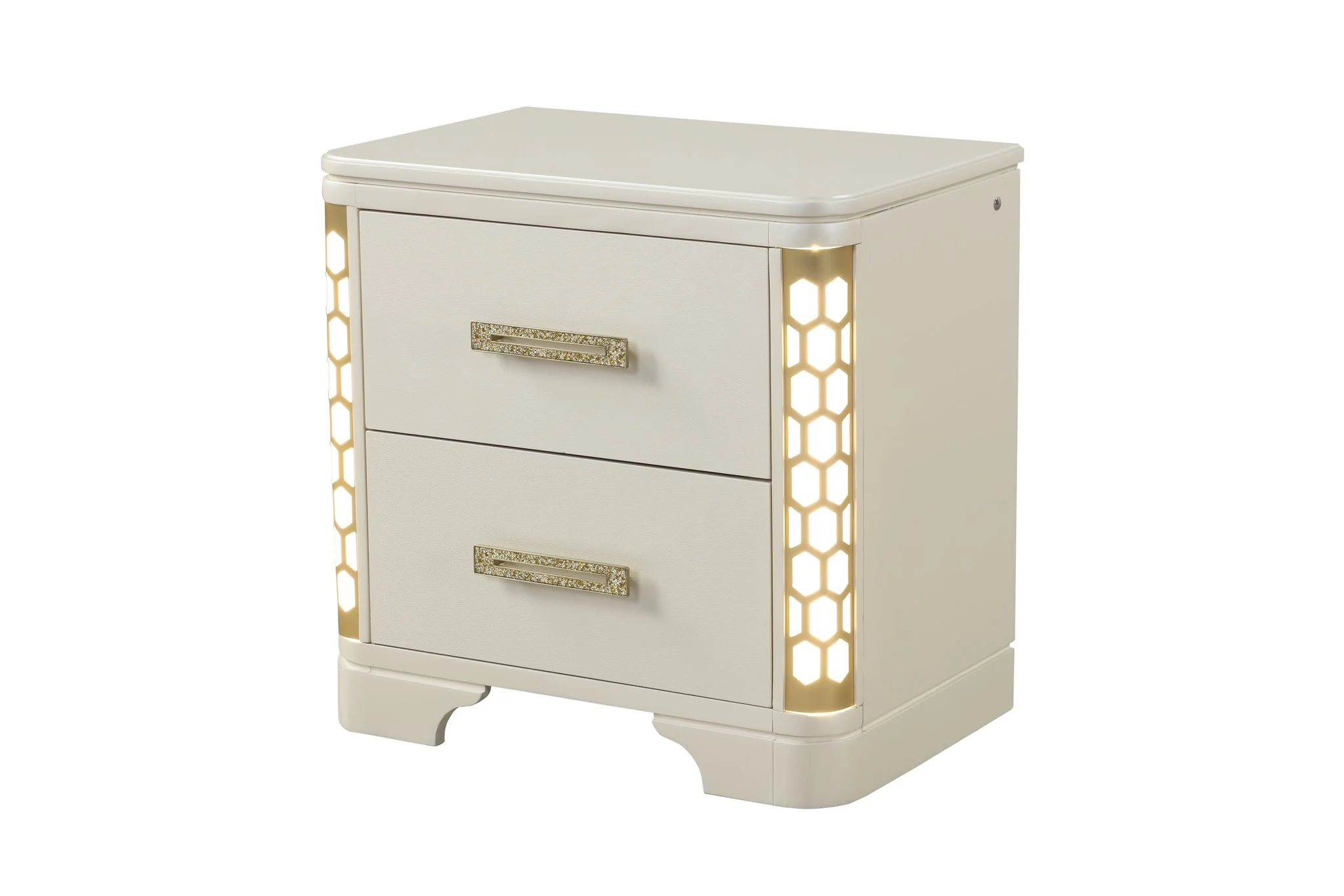 Jasmine King 4PC Bedroom set Beige - Image 12