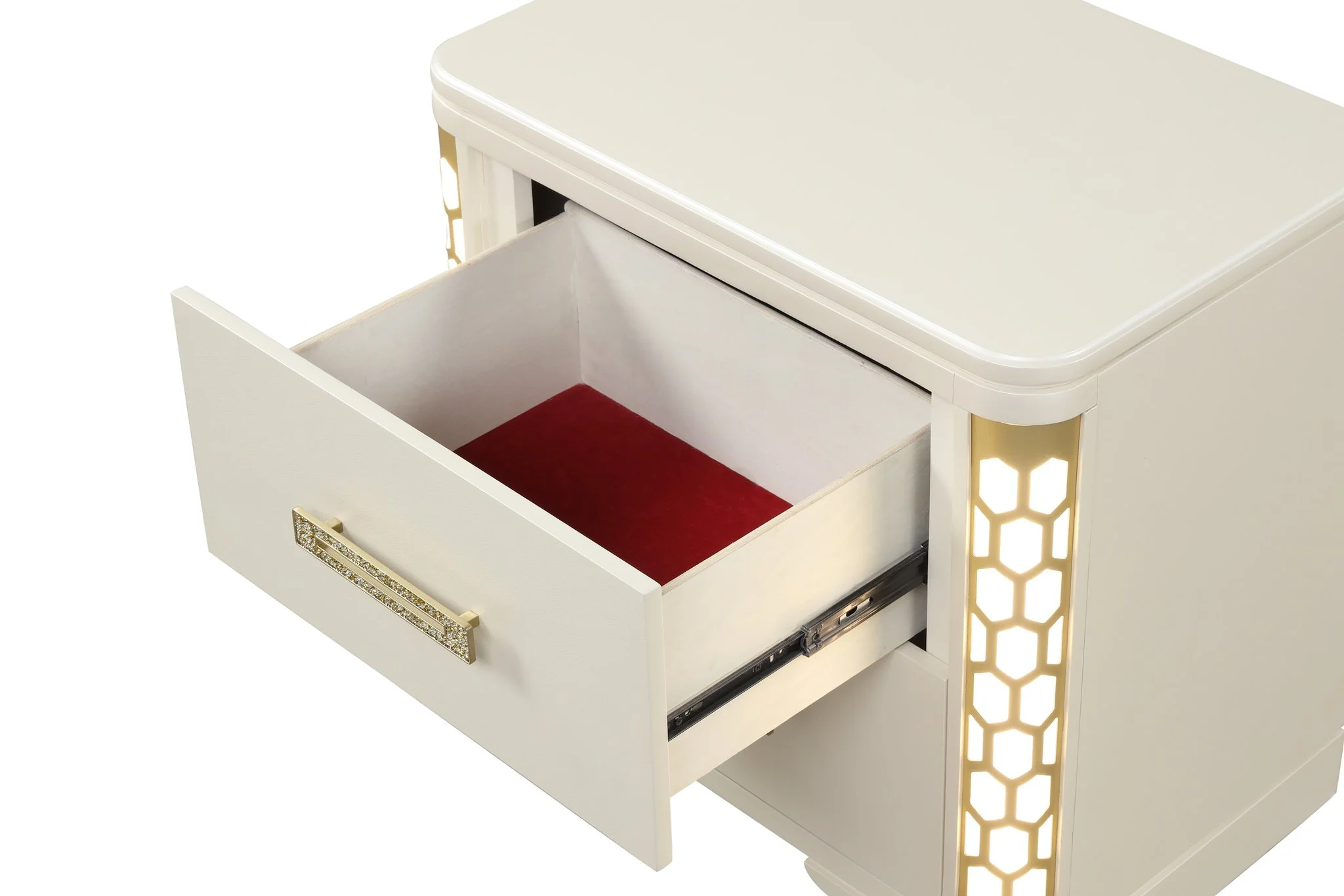 Jasmine King 5PC with Vanity Bedroom Set Beige - Image 14