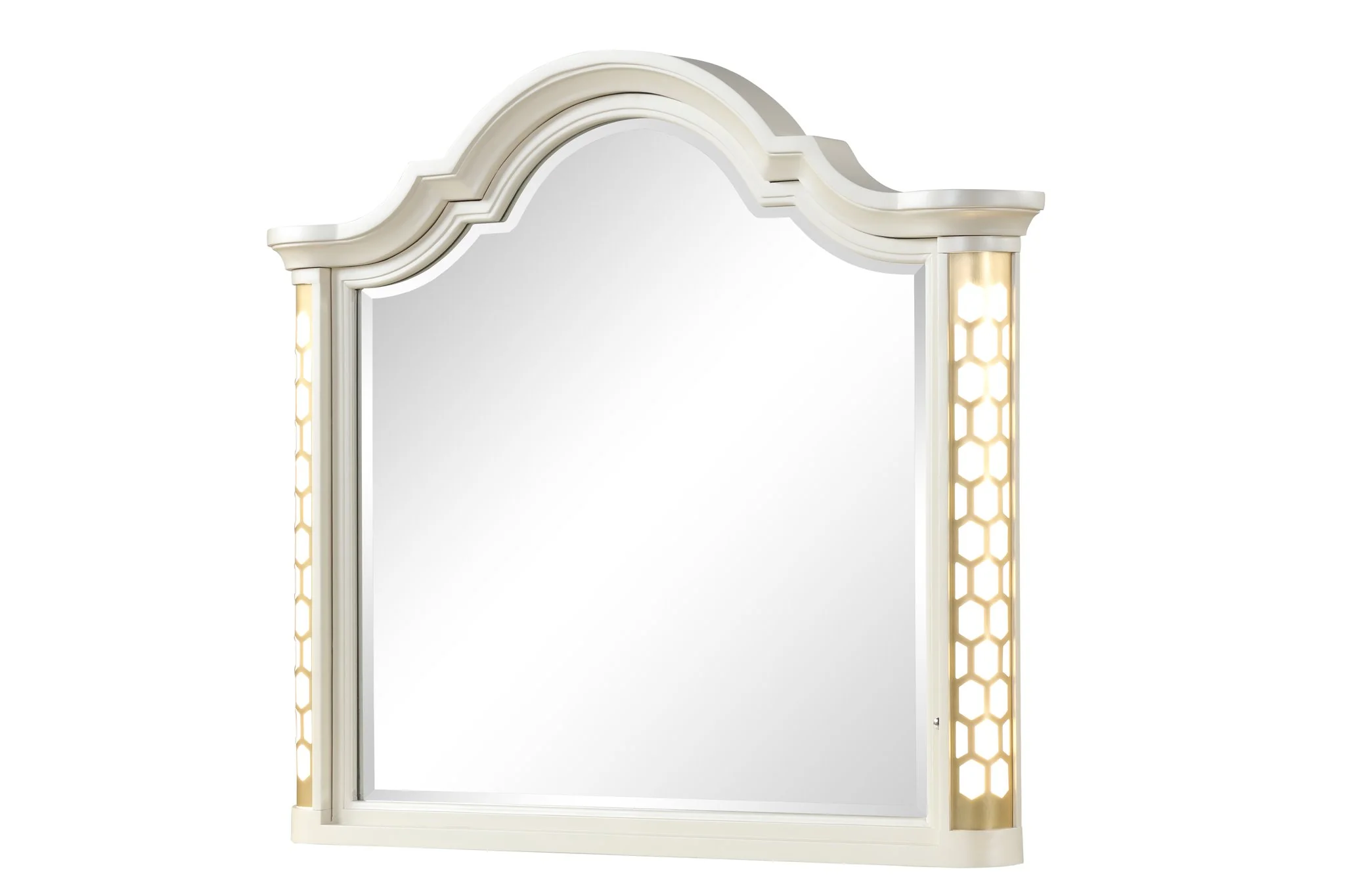 Jasmine Queen 5PC with Vanity Bedroom Set Beige - Image 9