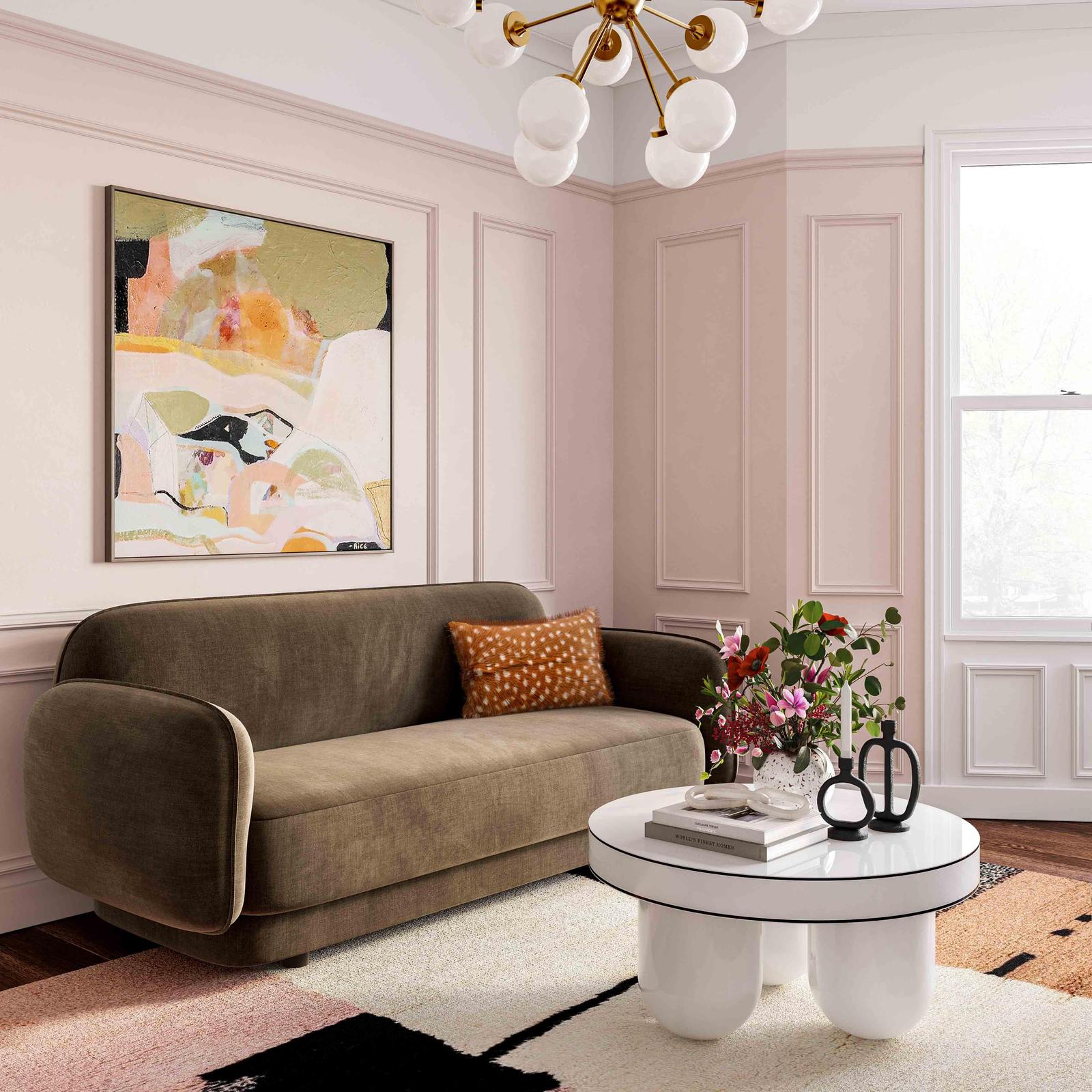 Jasper White Glossy Coffee Table - Image 2