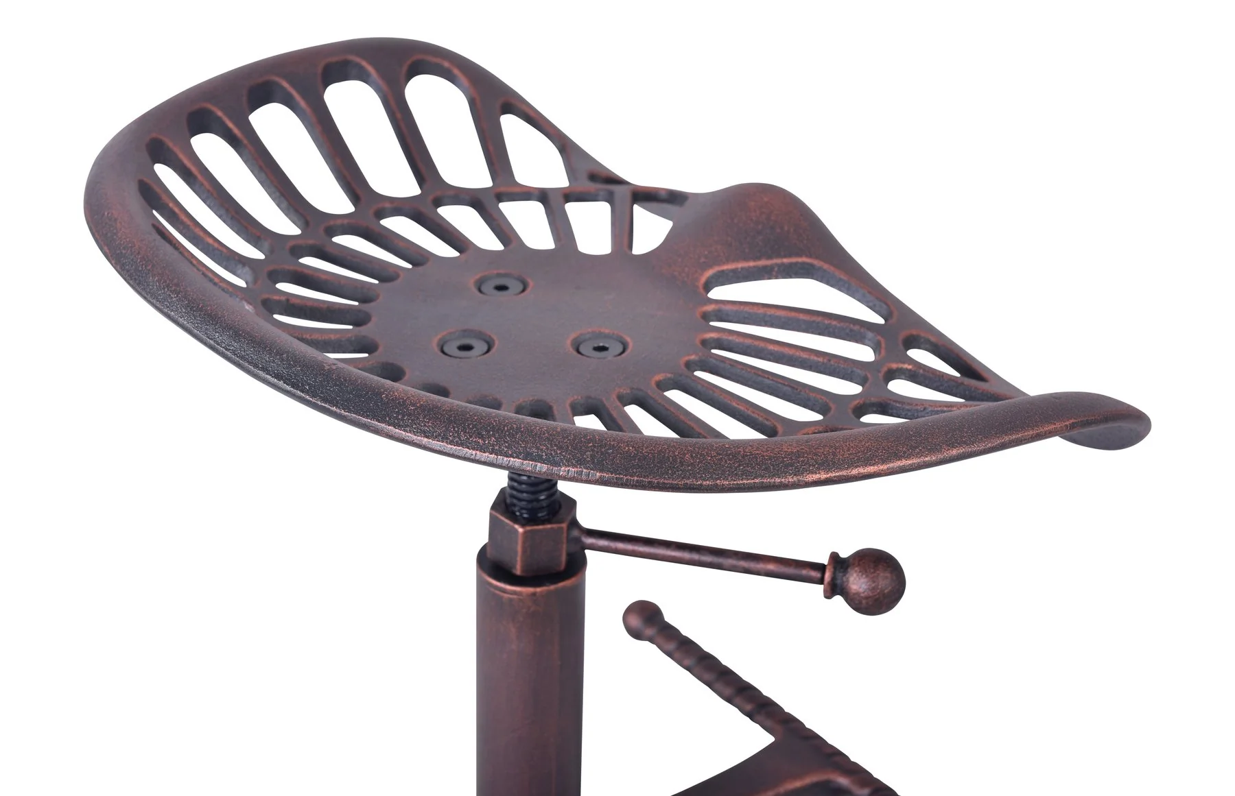 Jax Industrial Adjustable Tractor Barstool in Industrial Copper - Image 2
