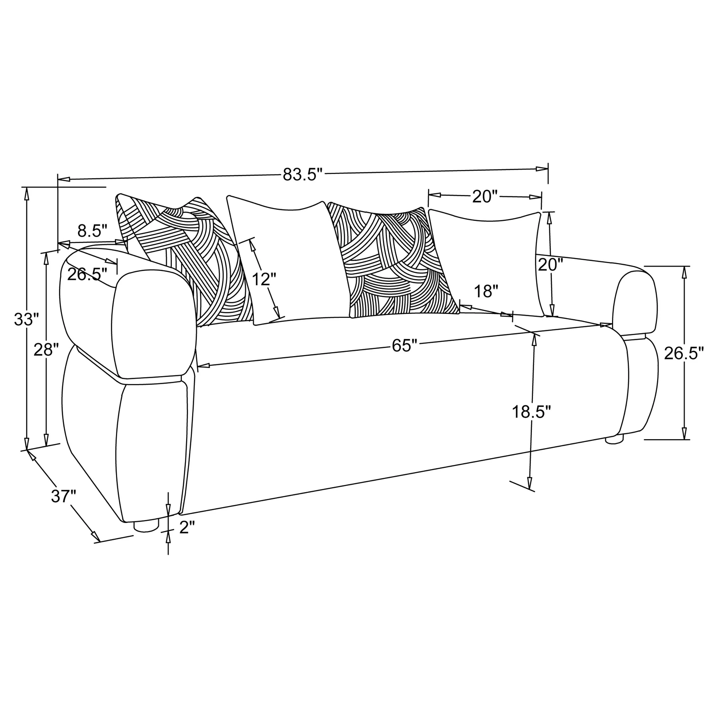 Jeanette Sofa Set - Image 9