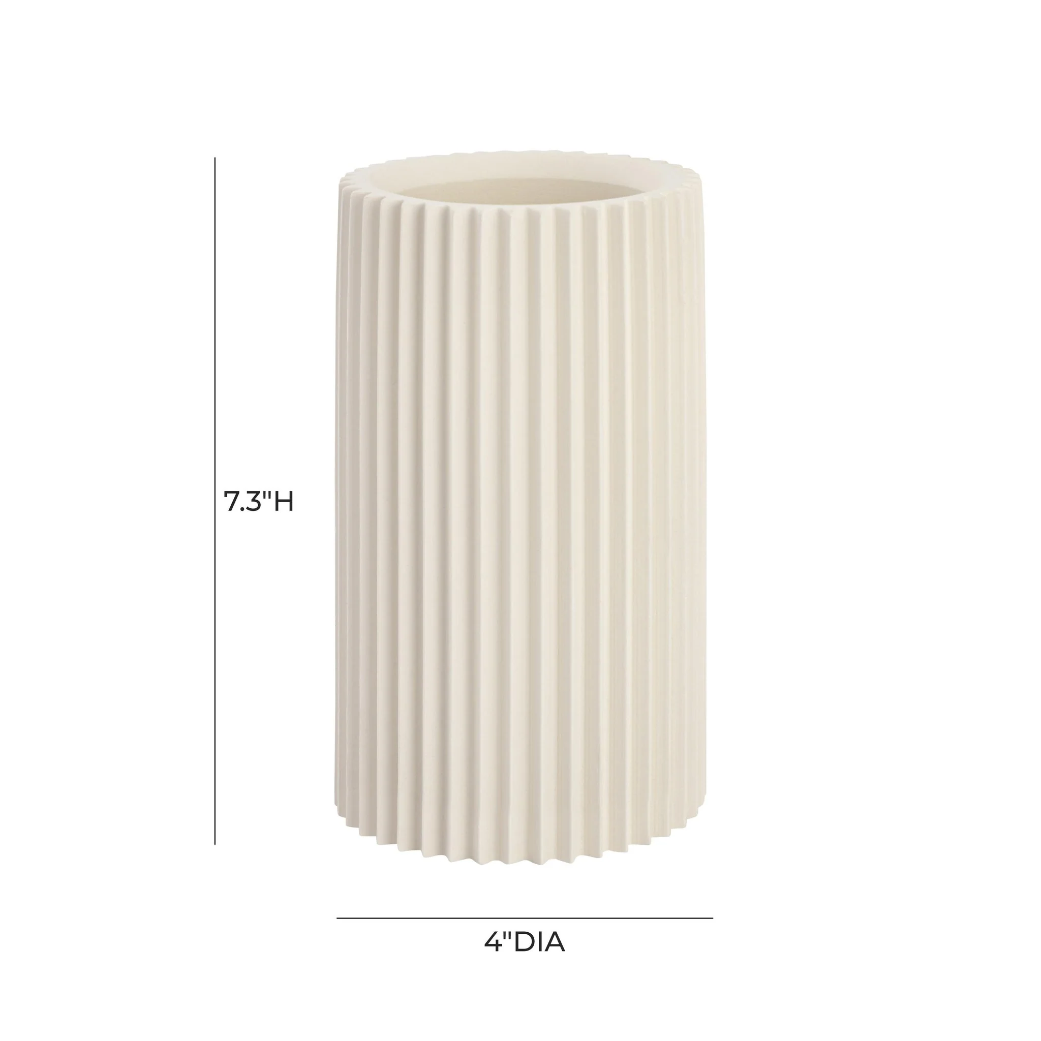 Jenna White Concrete Table Vase - Image 5
