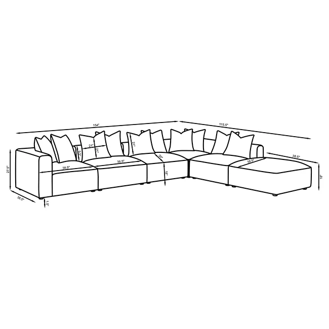 Jennifer Modular Sectional Sofa - Image 17