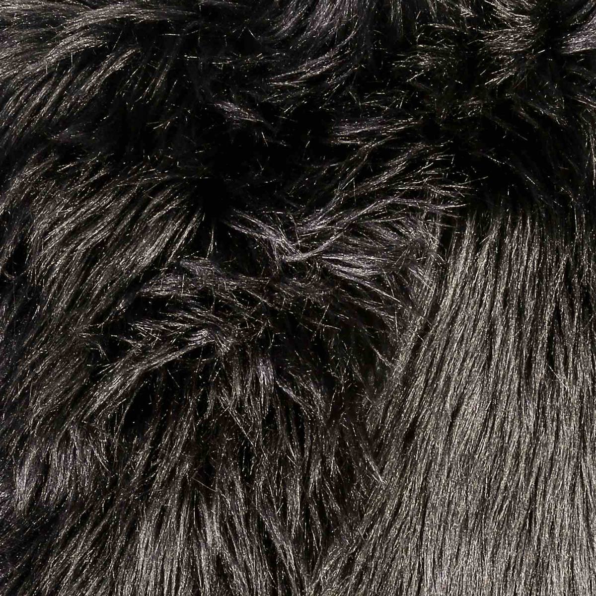 Jet 20" X 20" Pillow, Fur Black (2/CTN) - Image 2