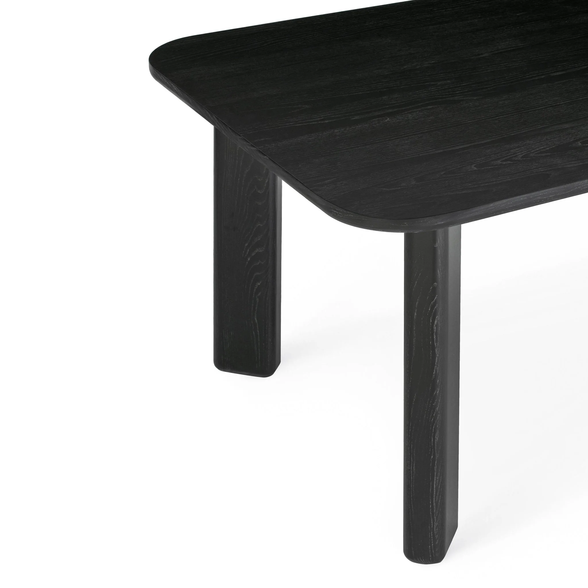 Jodie Black Ash 68" Rectangular Dining Table - Image 5