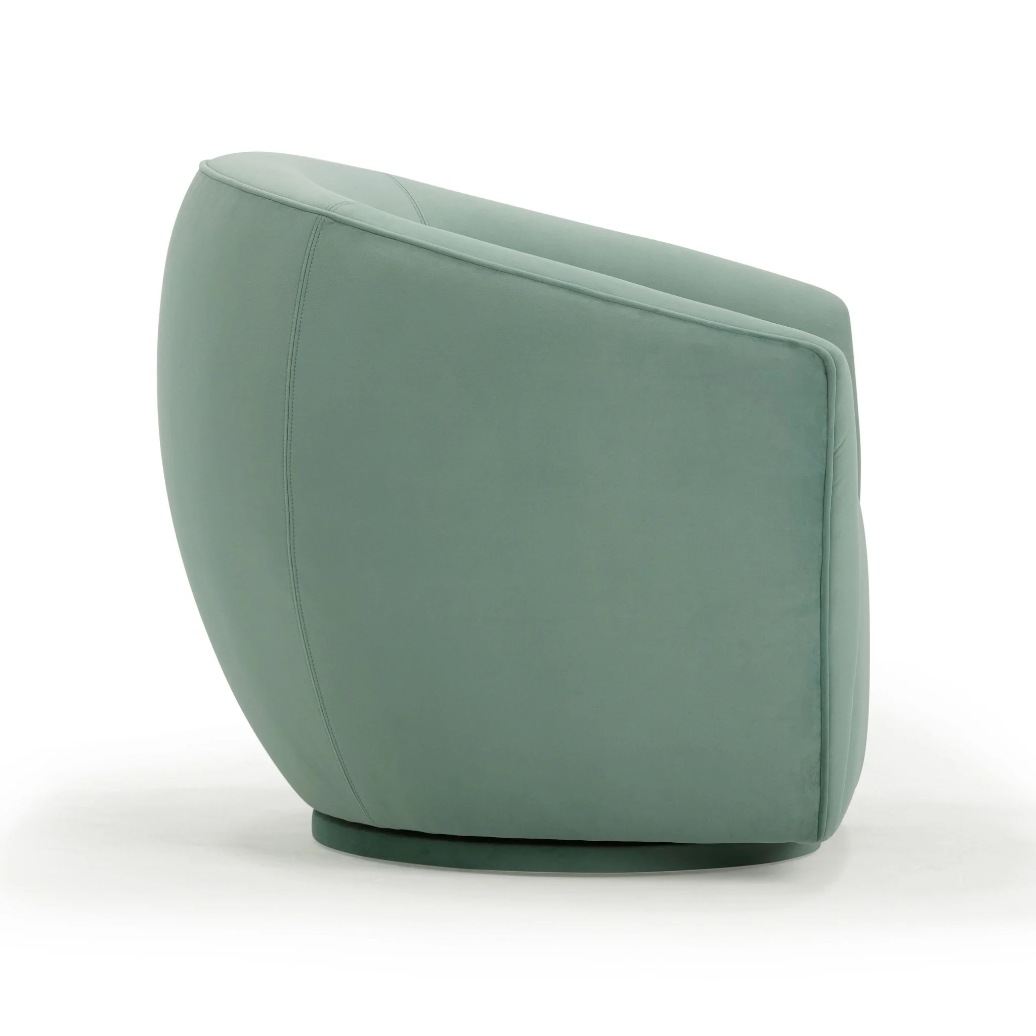 Jordan Sea Blue Velvet Swivel Chair - Image 4
