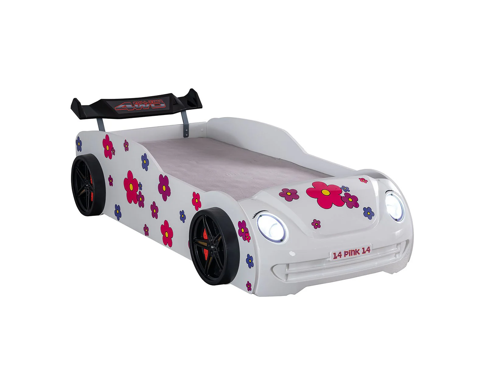 Jourley Car Bed, White - Image 3