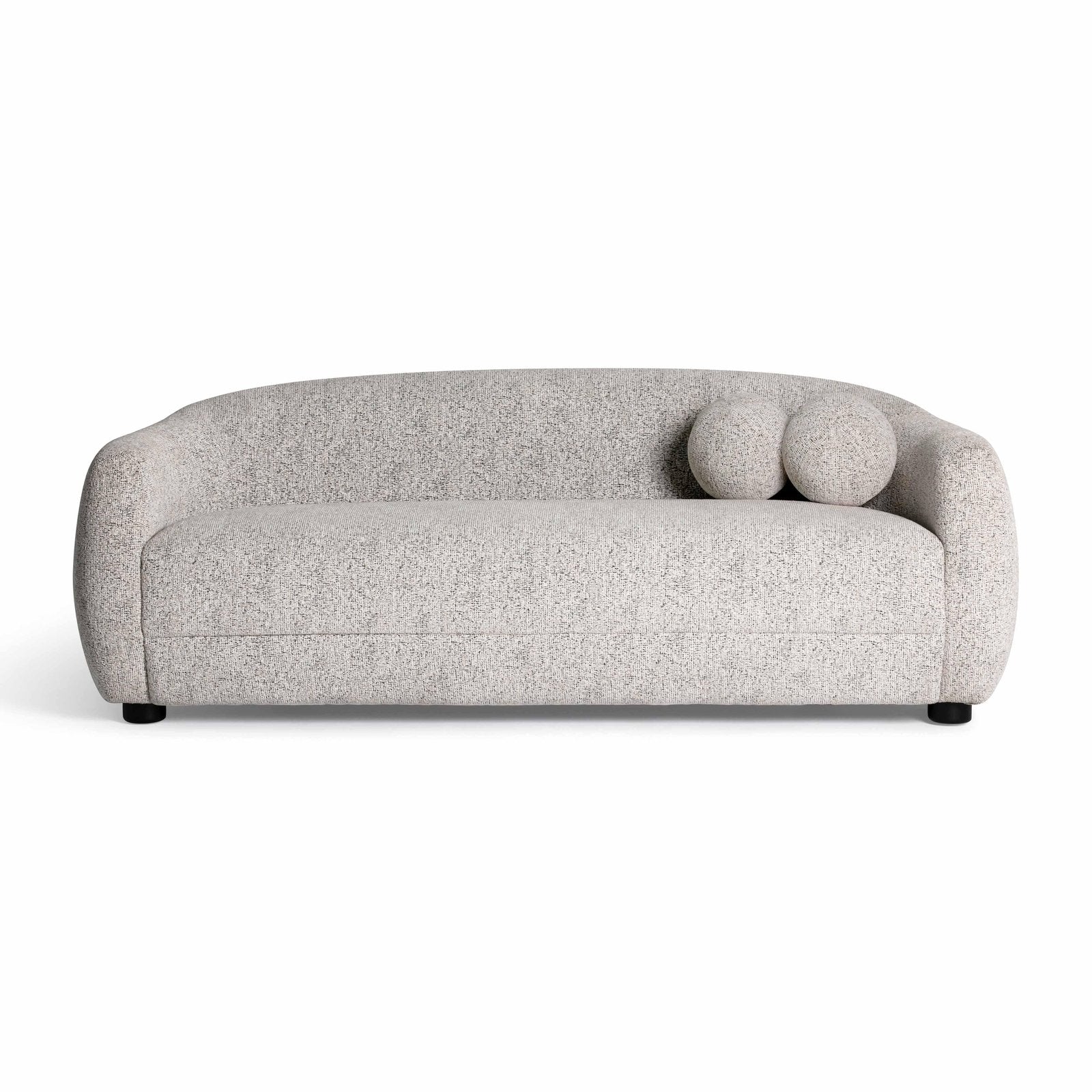 Judy Black and White Woven Fabric Sofa - Image 3