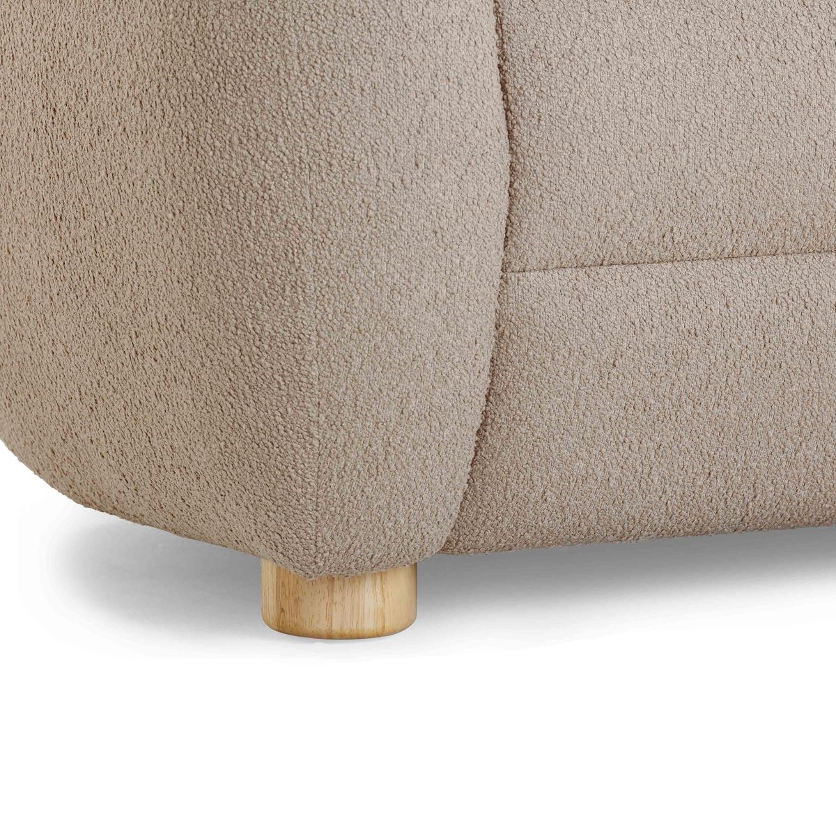 Judy Light Brown Boucle Sofa - Image 7