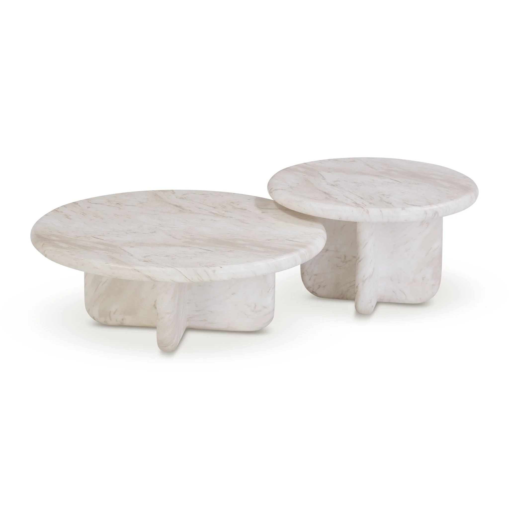 Juju Nesting Indoor/Outdoor Marble Coffee Tables - Image 3