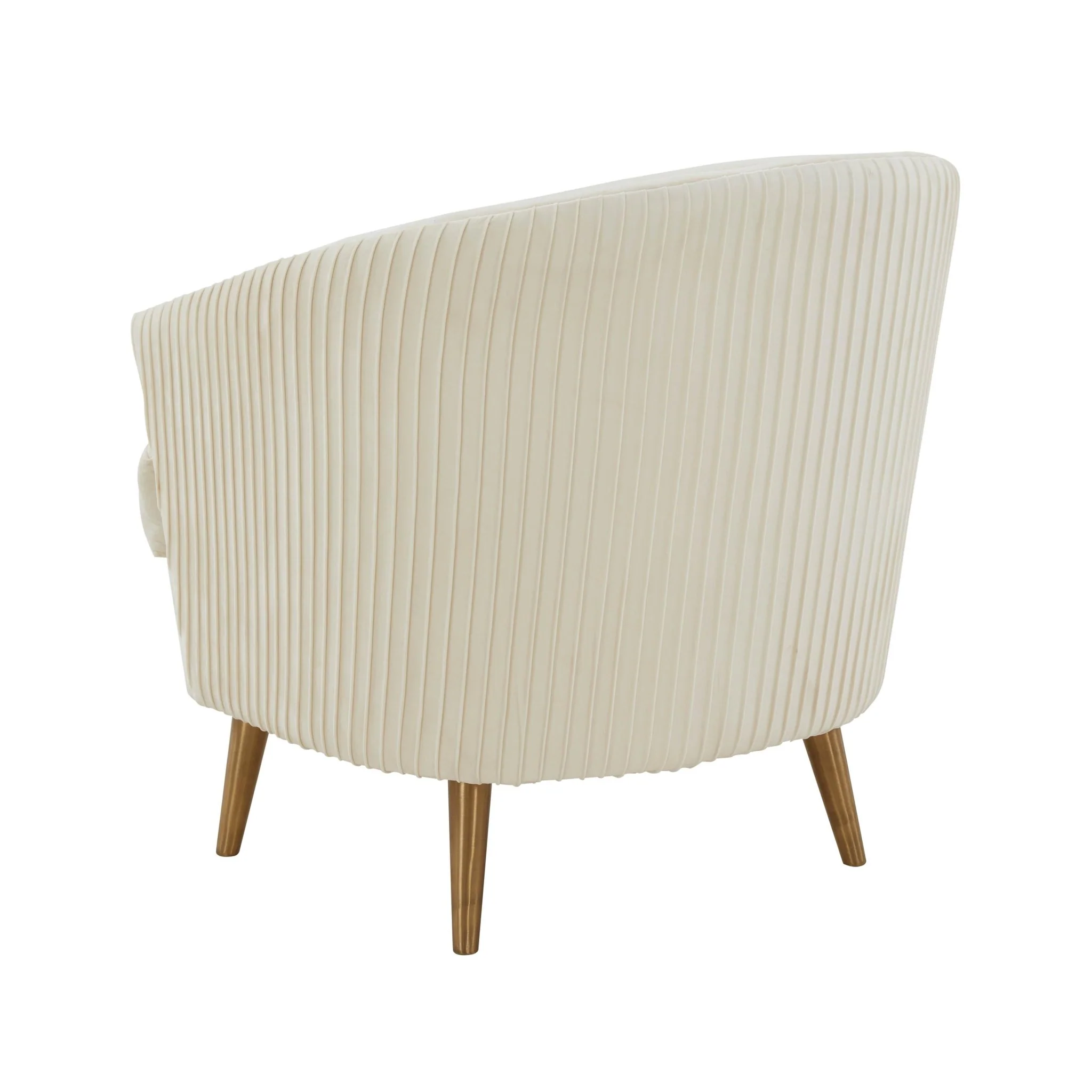 Jules Cream Velvet Accent Chair - Image 5