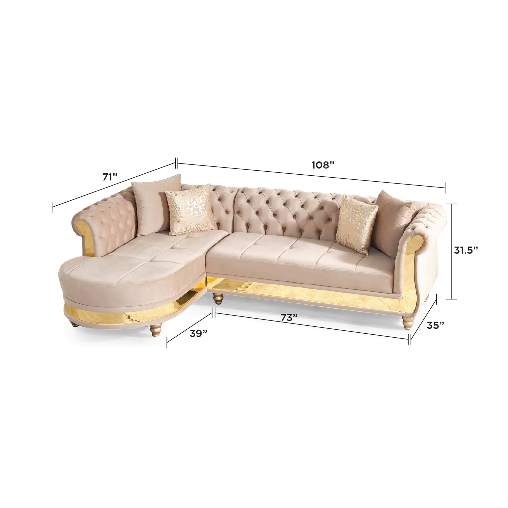 Julia Sectional Taupe - Image 12