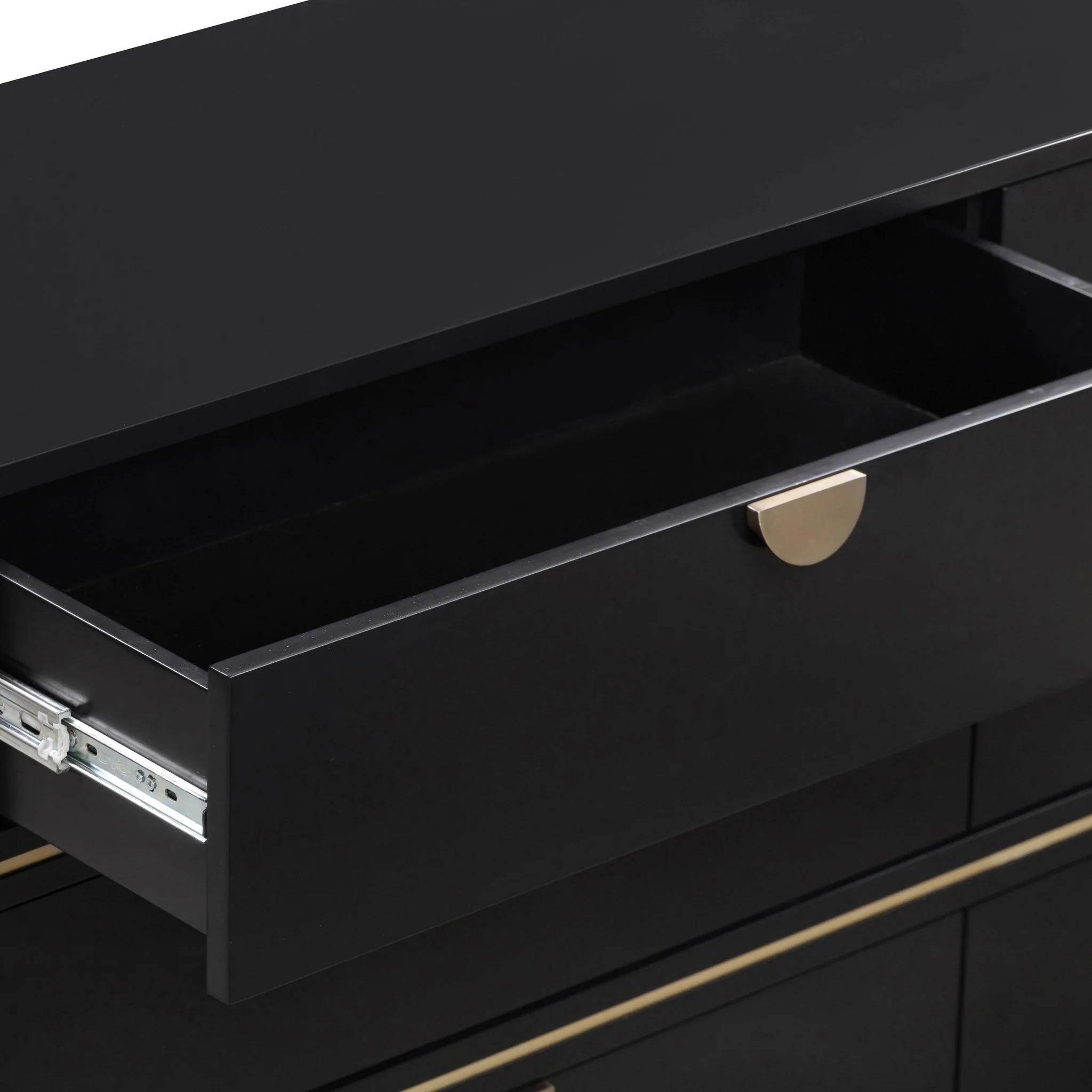 Julieta Black 6 Drawer Dresser - Image 5