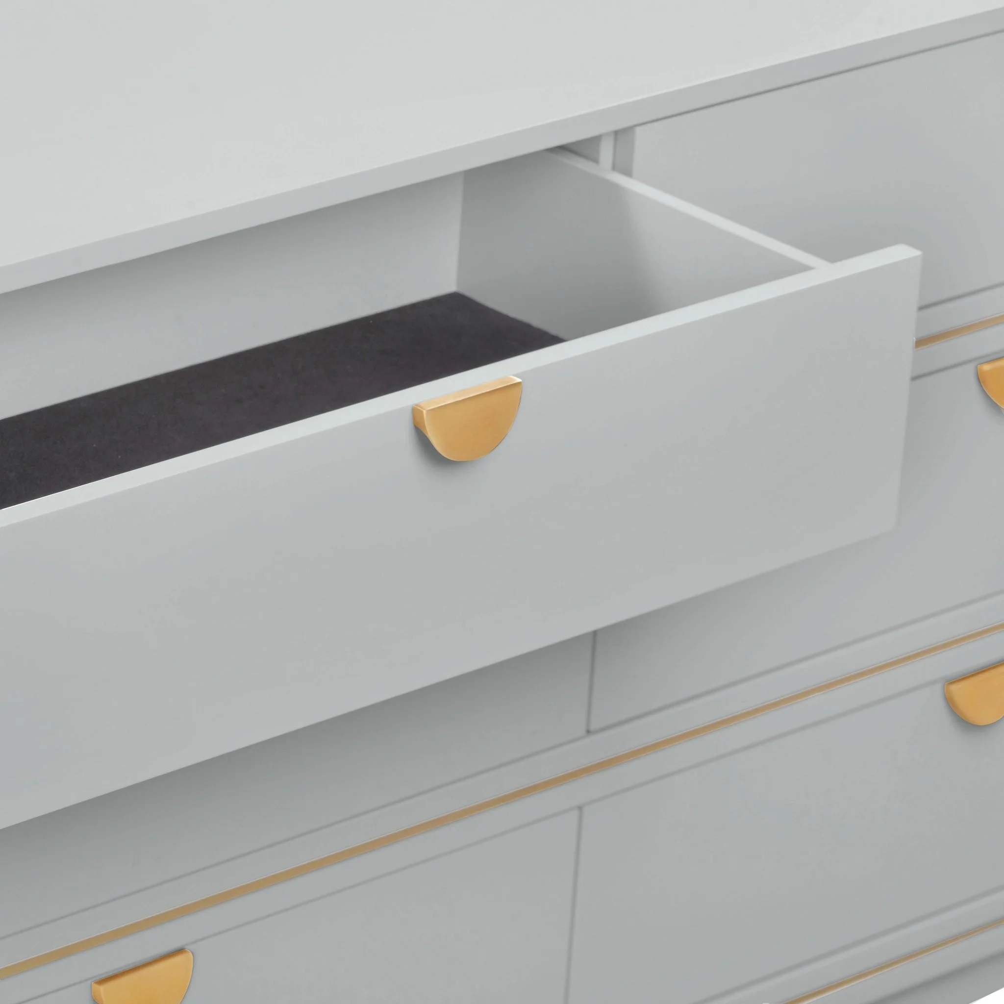 Julieta Grey 6 Drawer Dresser - Image 5