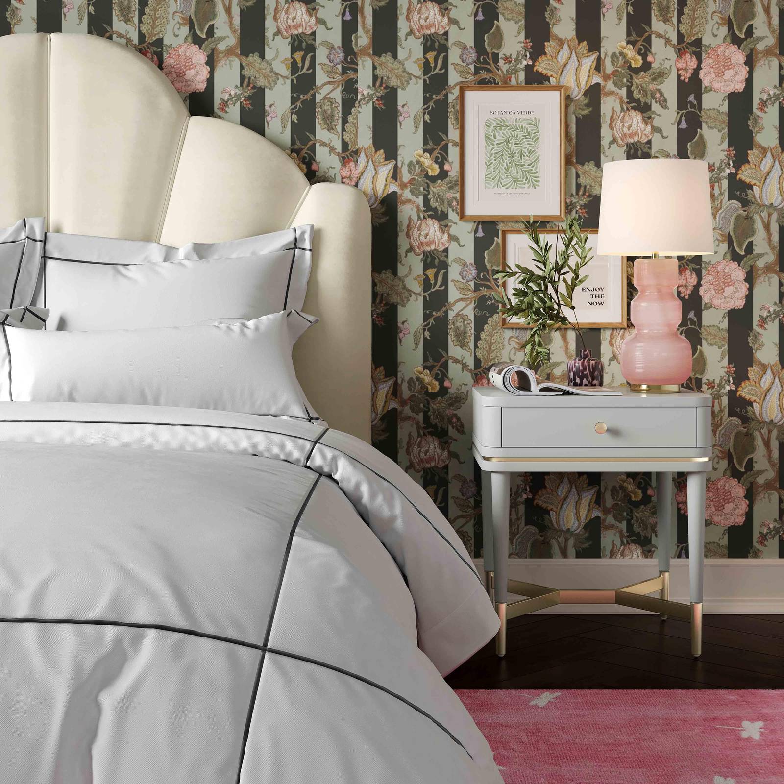 Julieta Grey Nightstand - Image 2