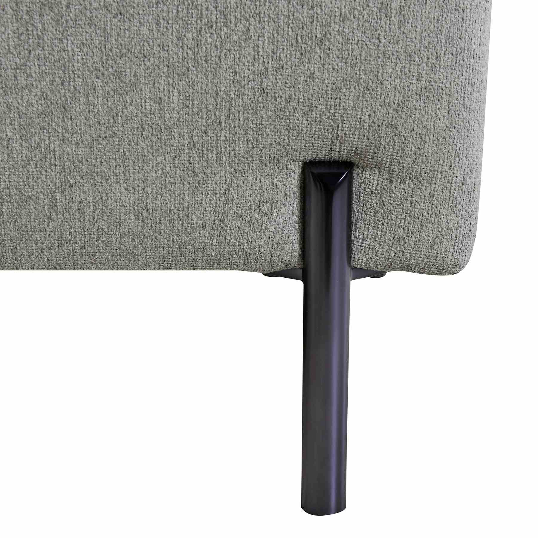 Juliett 80" Modern Gray Fabric Sofa with Power Footrest - Image 7