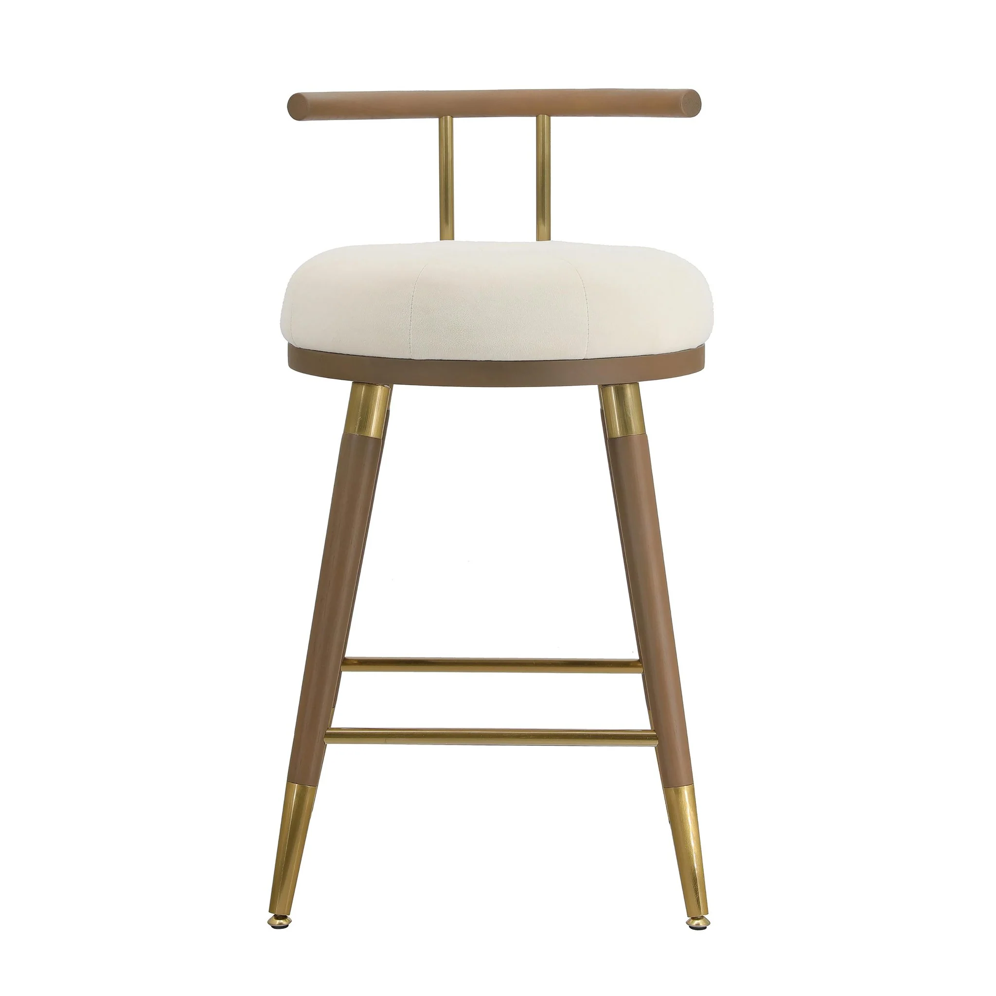 Juniper Cream Velvet Counter Stool - Image 3
