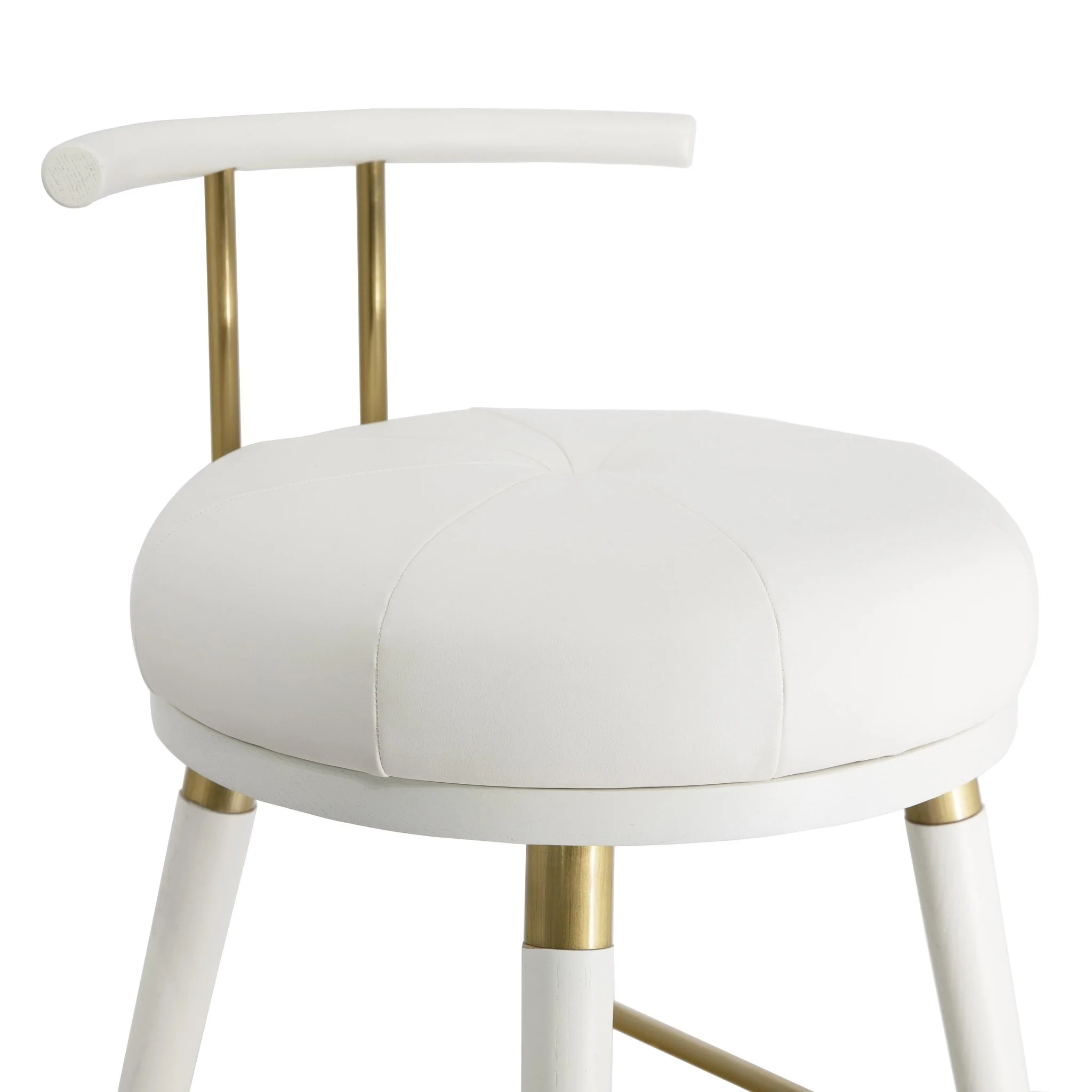 Juniper White Performance Vegan Leather Counter Stool - Image 4