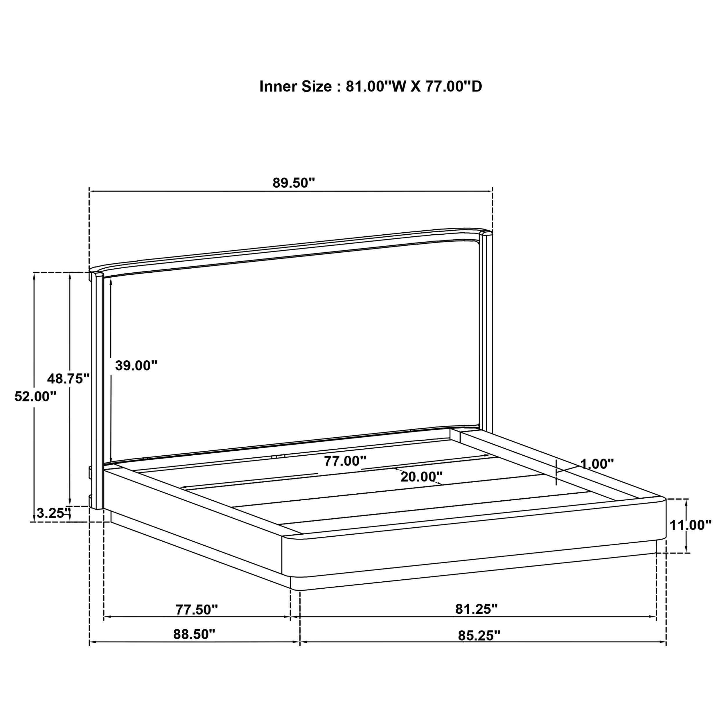 Kailani Wingback Platform Bed - Image 19