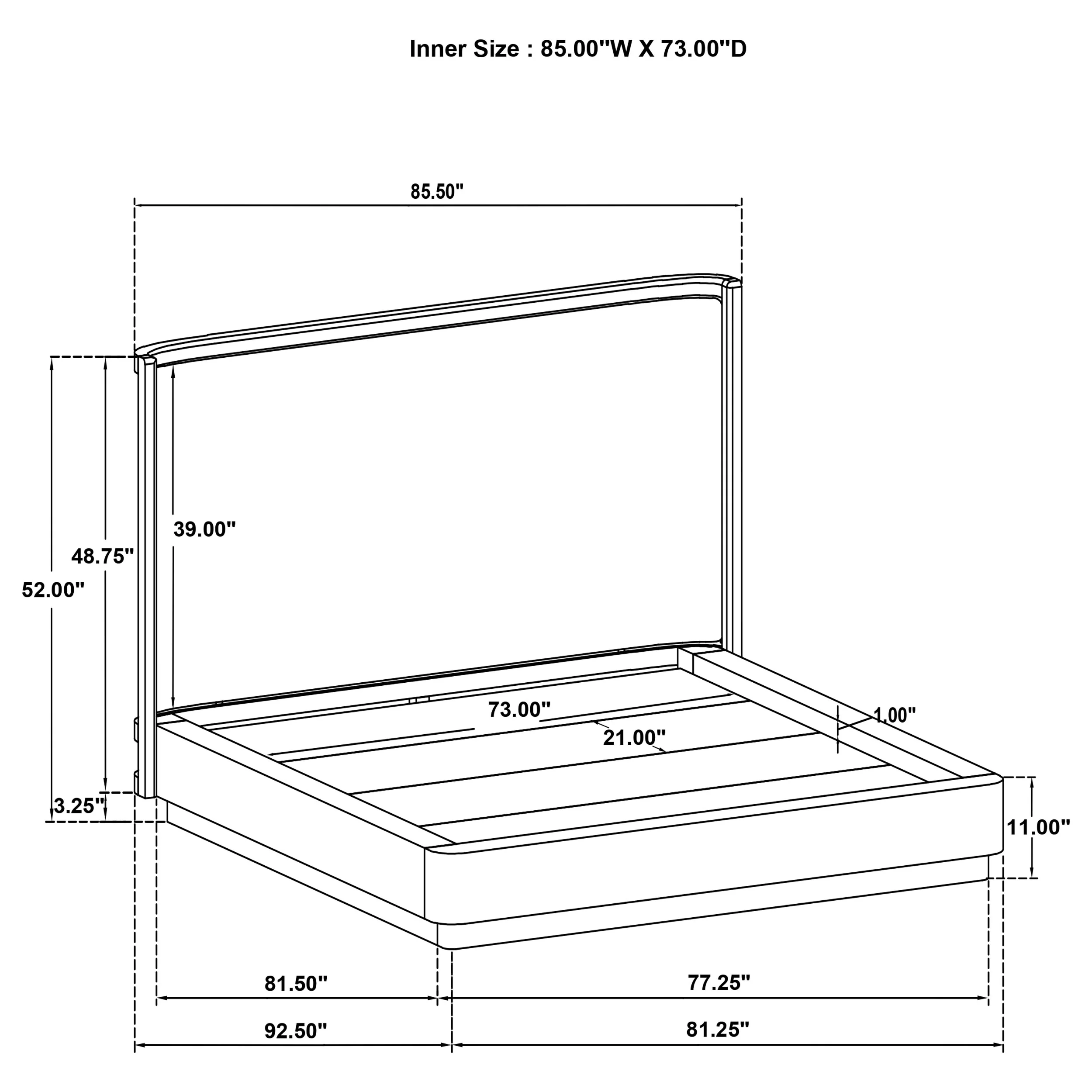 Kailani Wingback Platform Bed - Image 29