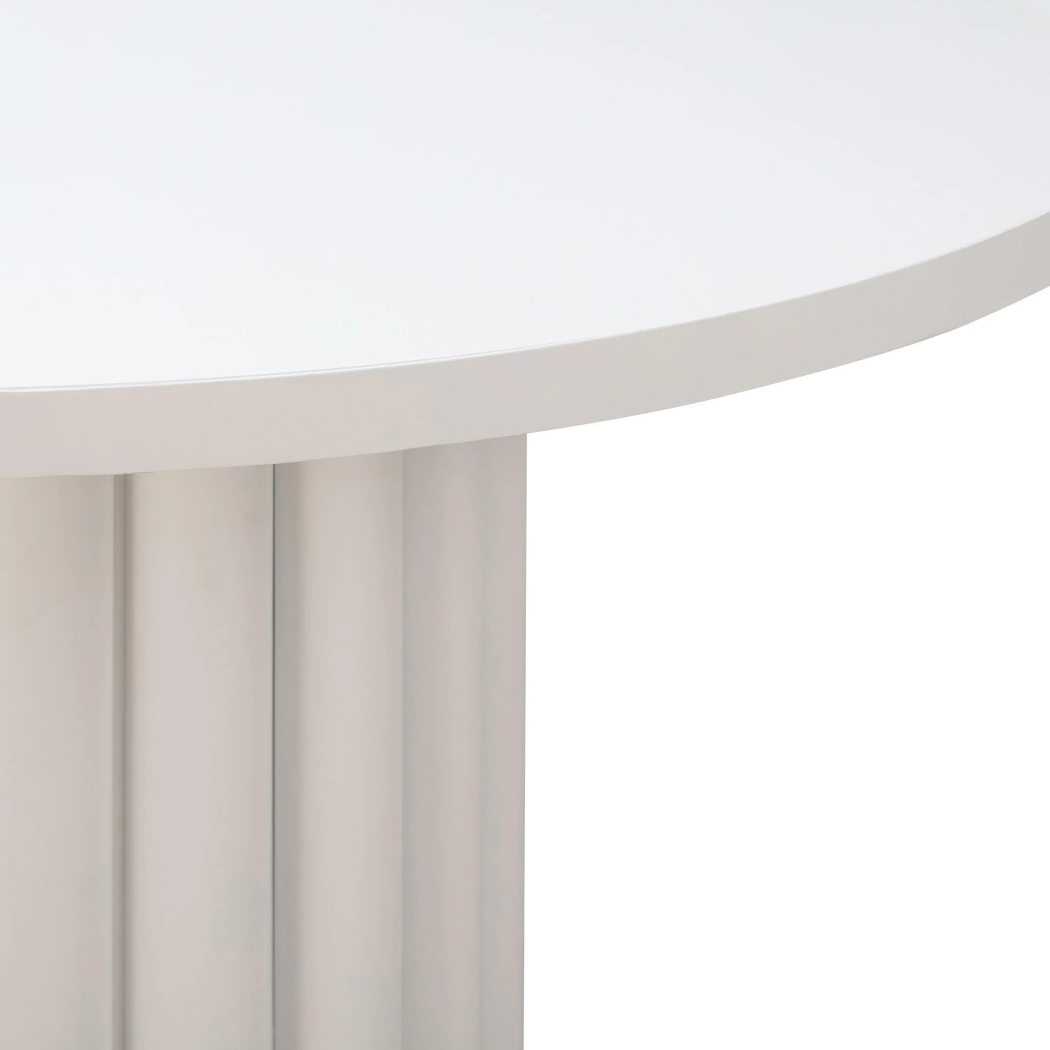 Kali 55 Inch White Round Dining Table - Image 5